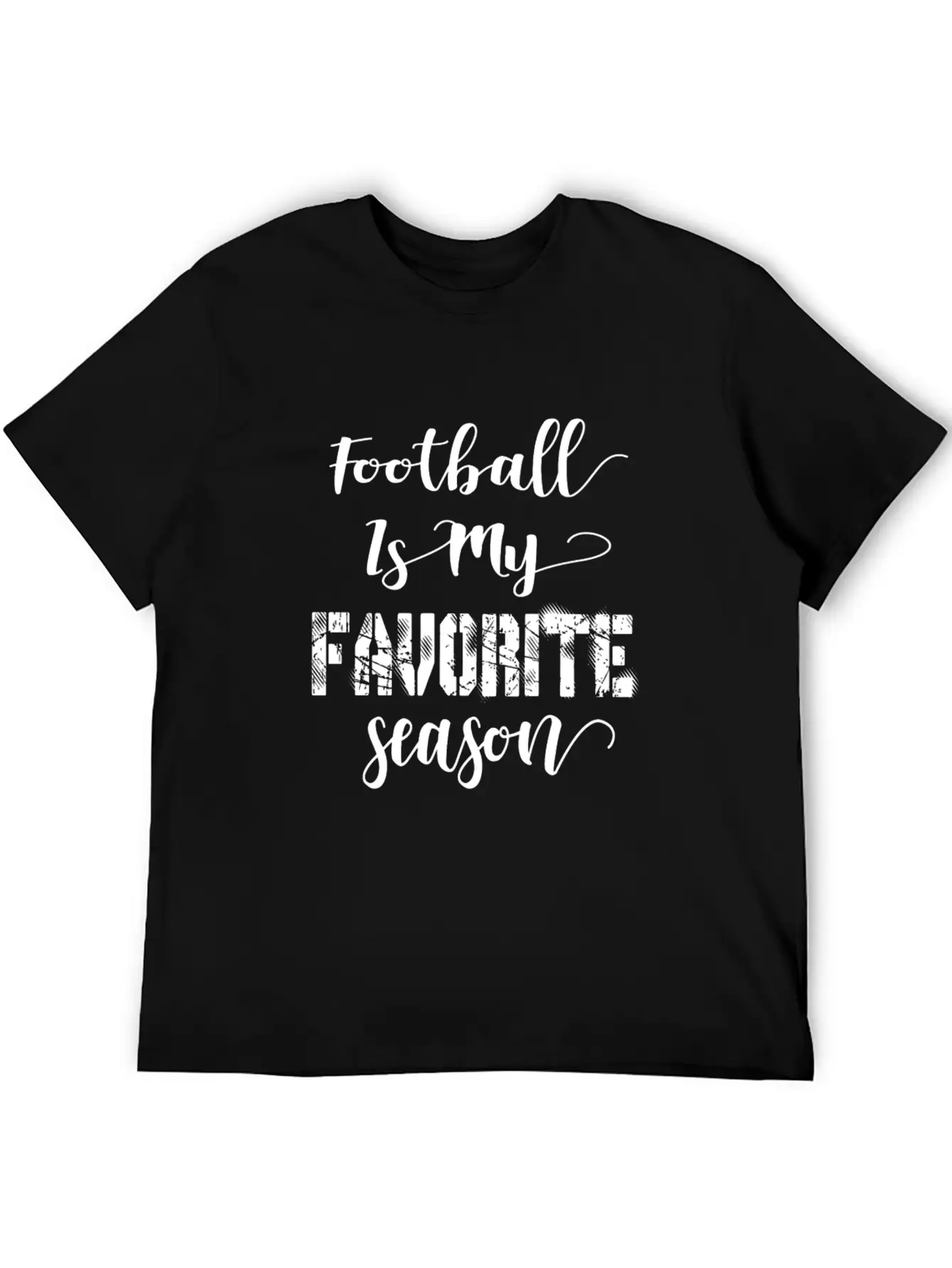 Football Is My Favorite Season Basic Graphic T-Shirt – Daily Comfort In Soft Cotton
