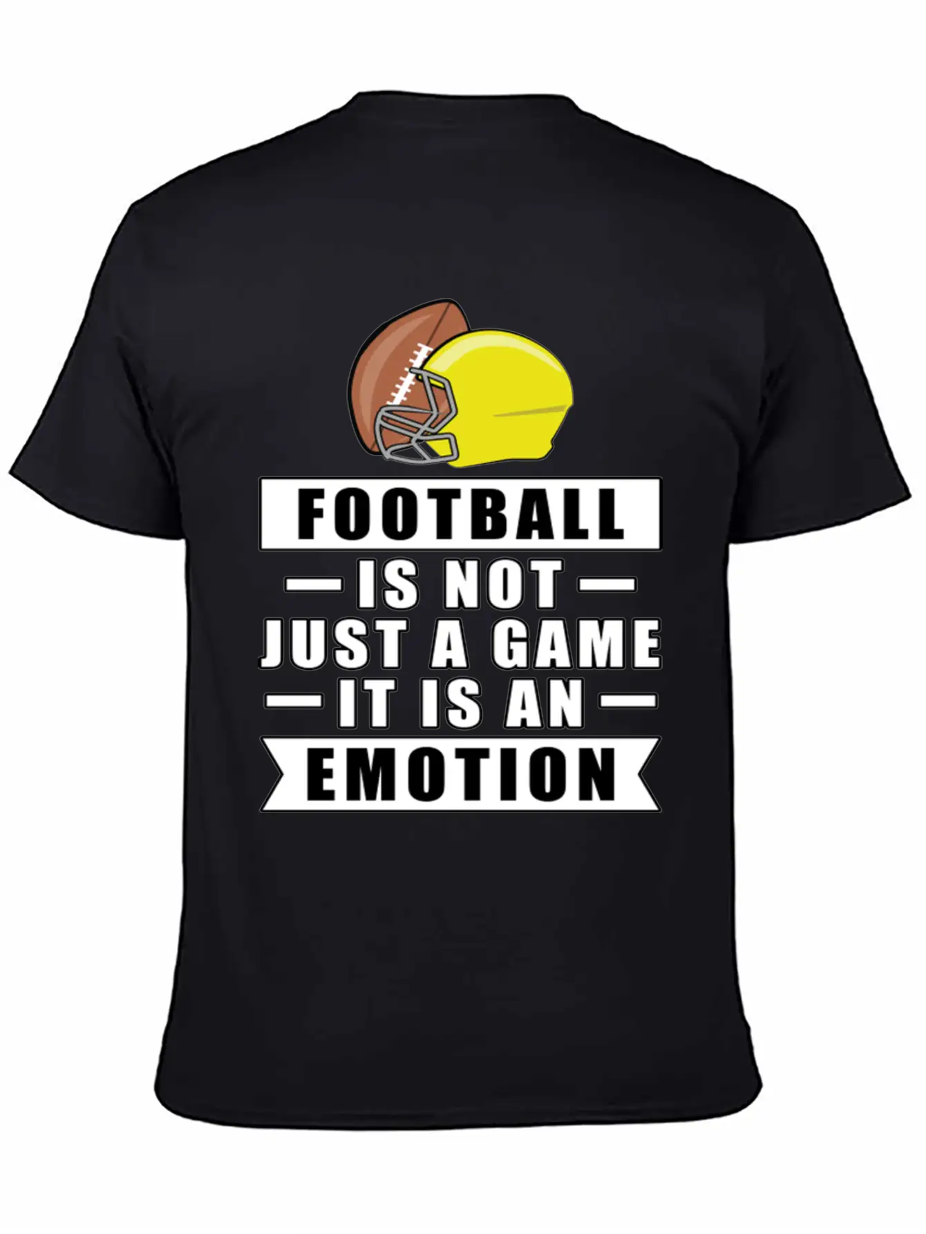 Football Is Not Just A Game It Is An Emotion Unisex Short Sleeve Soft Cotton T-Shirt – Casual Everyday Wear