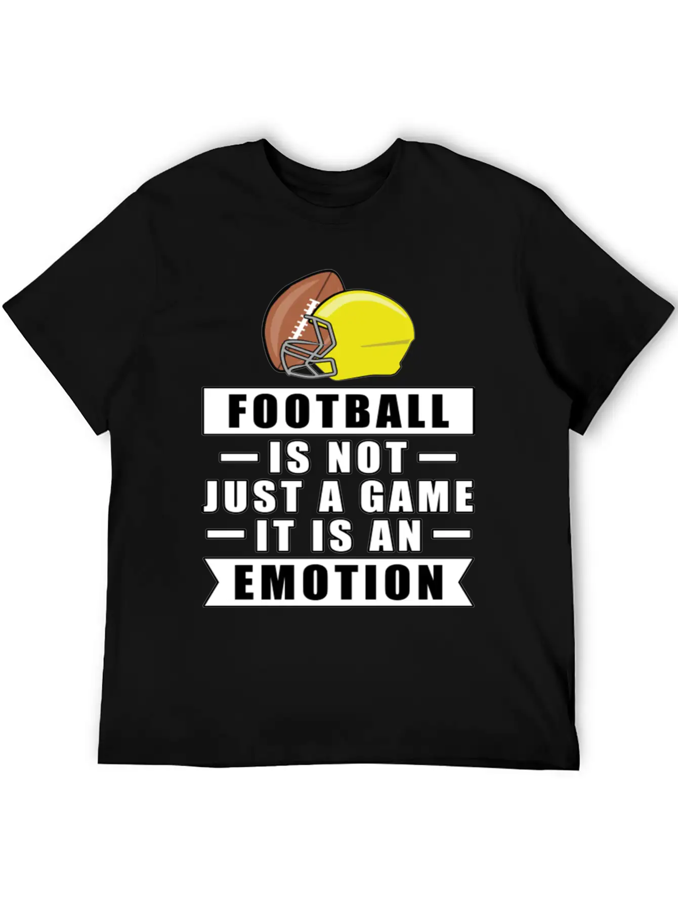 Football Is Not Just A Game It Is An Emotion Unisex Short Sleeve Soft Cotton T-Shirt – Casual Everyday Wear
