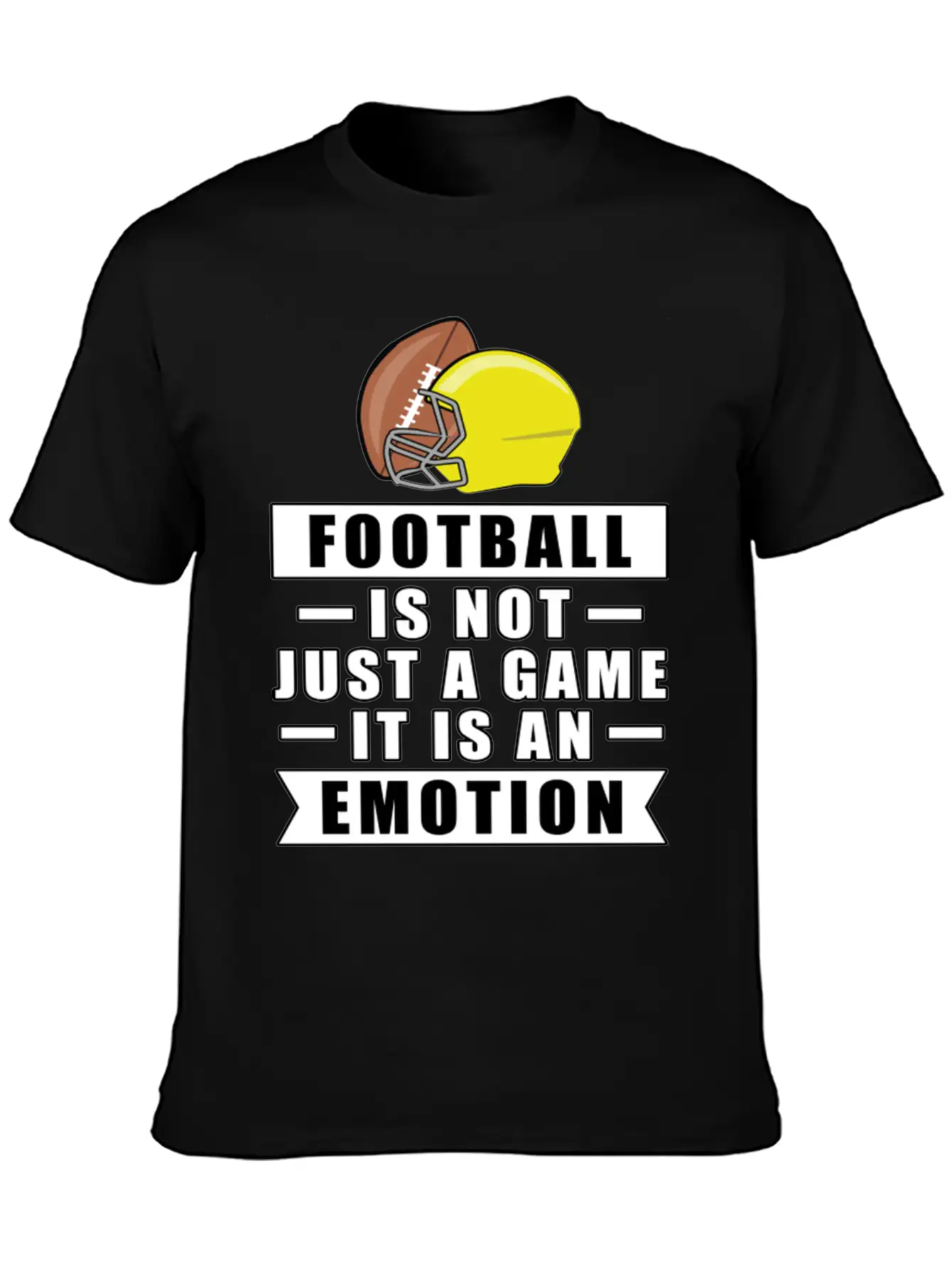 Football Is Not Just A Game It Is An Emotion Unisex Short Sleeve Soft Cotton T-Shirt – Casual Everyday Wear