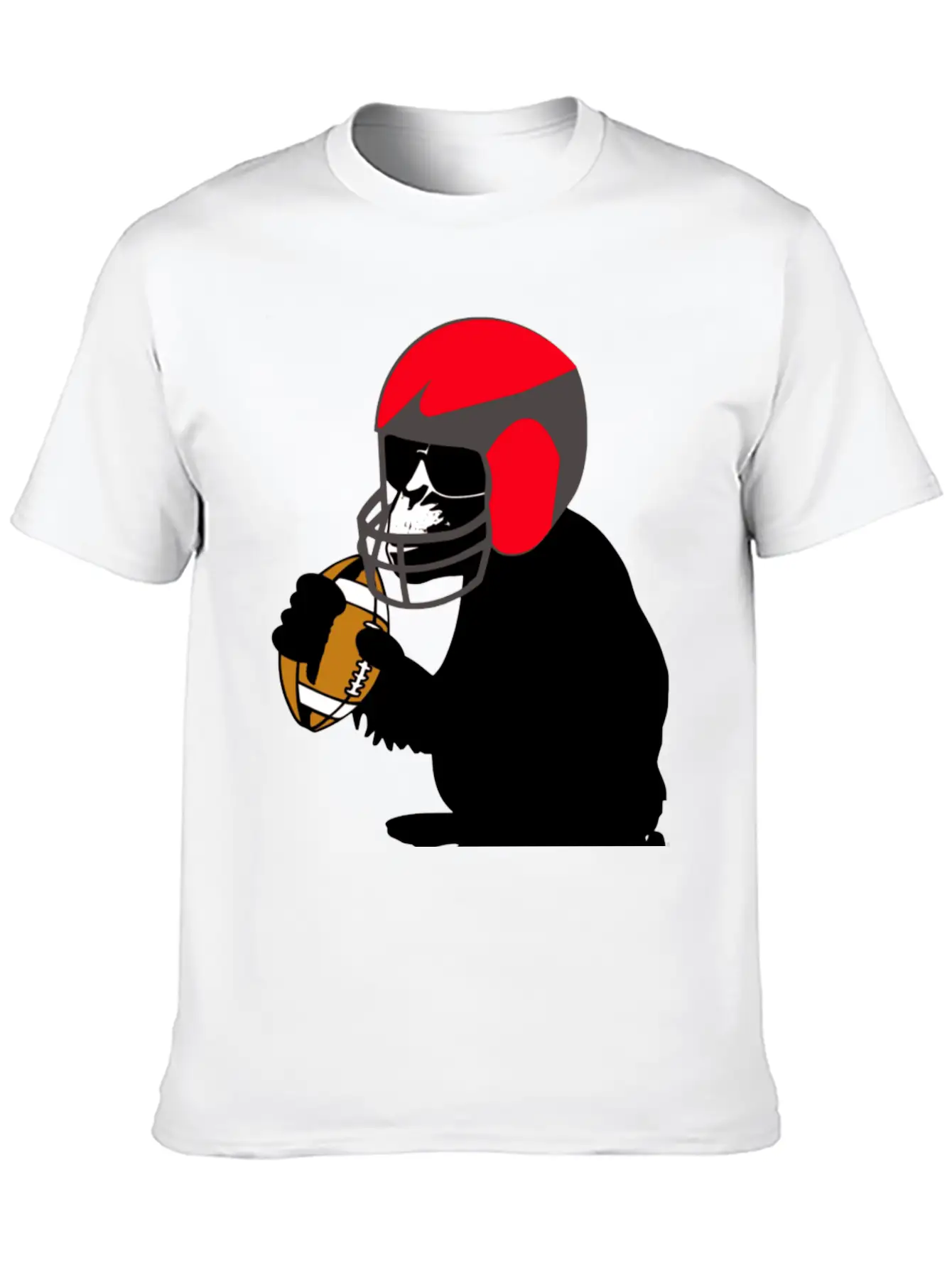 Football Monkey Stylish Everyday T-Shirt – Unisex Basic Cotton Tee