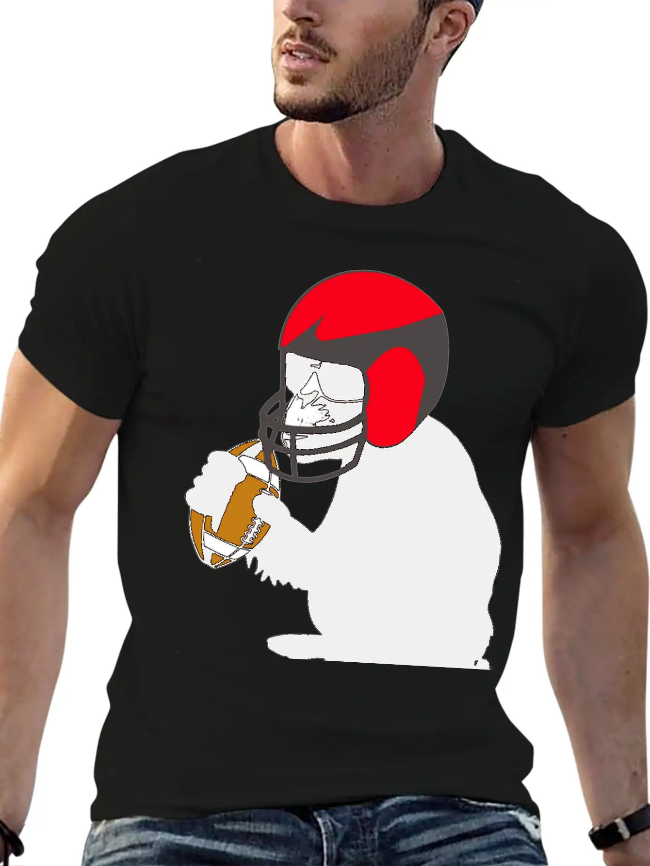 Football Monkey Stylish Everyday T-Shirt – Unisex Basic Cotton Tee