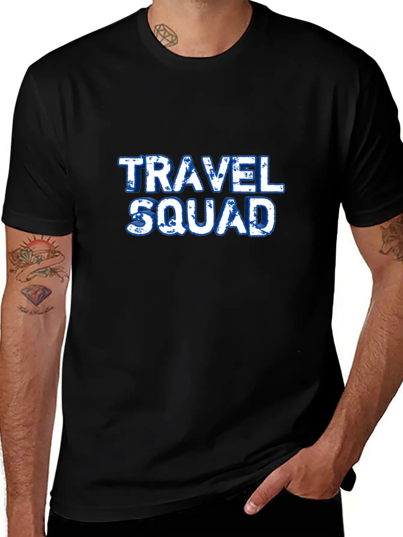 For Travelers- Travel Squad Unisex Short Sleeve Soft Cotton T-Shirt – Casual Everyday Wear