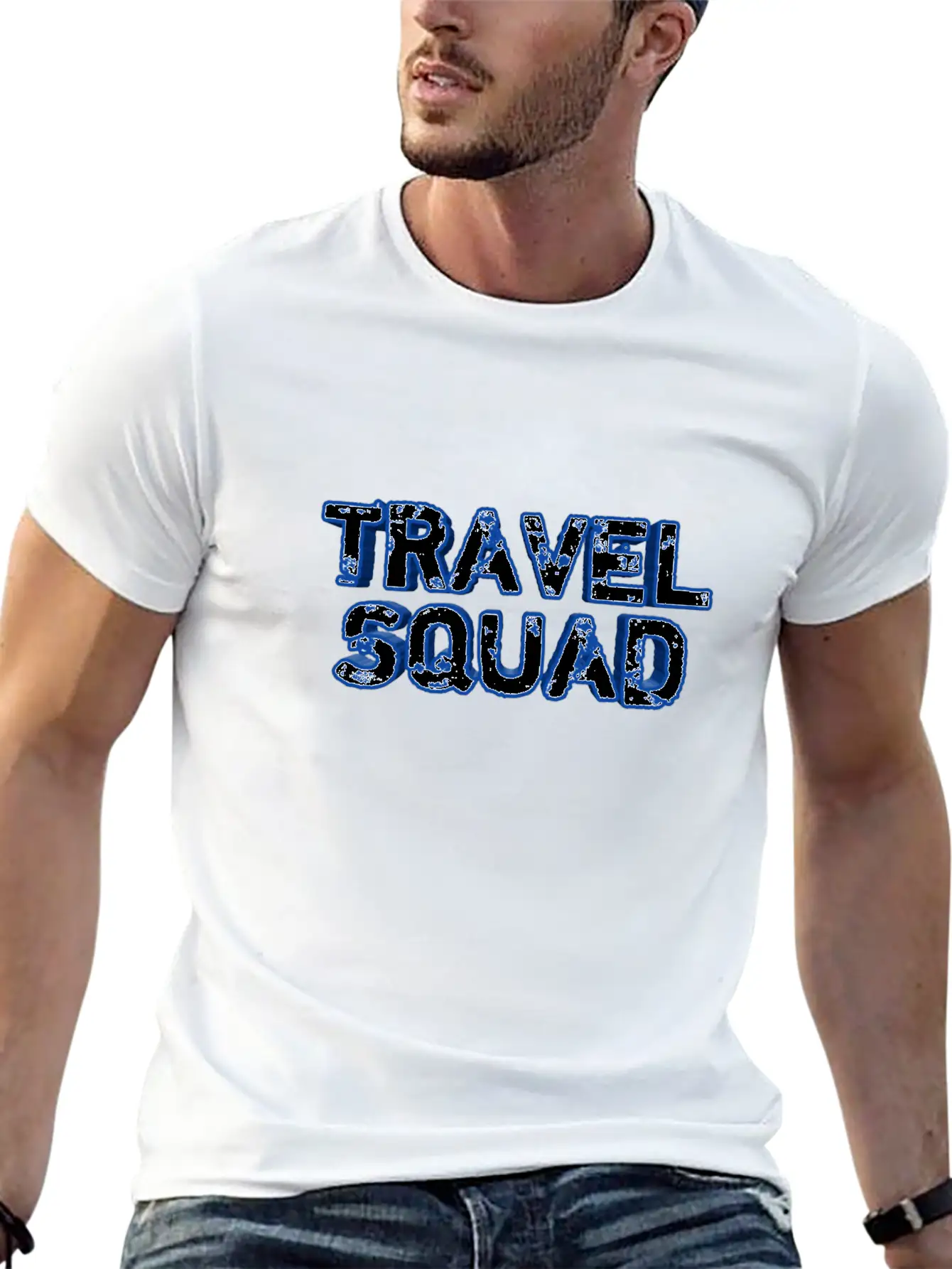 For Travelers- Travel Squad Unisex Short Sleeve Soft Cotton T-Shirt – Casual Everyday Wear