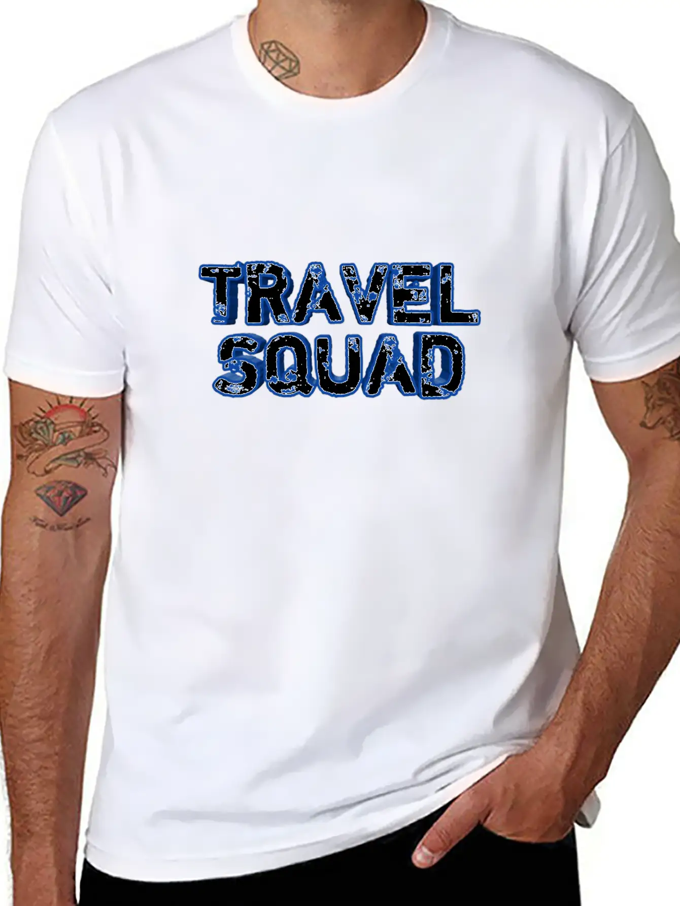 For Travelers- Travel Squad Unisex Short Sleeve Soft Cotton T-Shirt – Casual Everyday Wear
