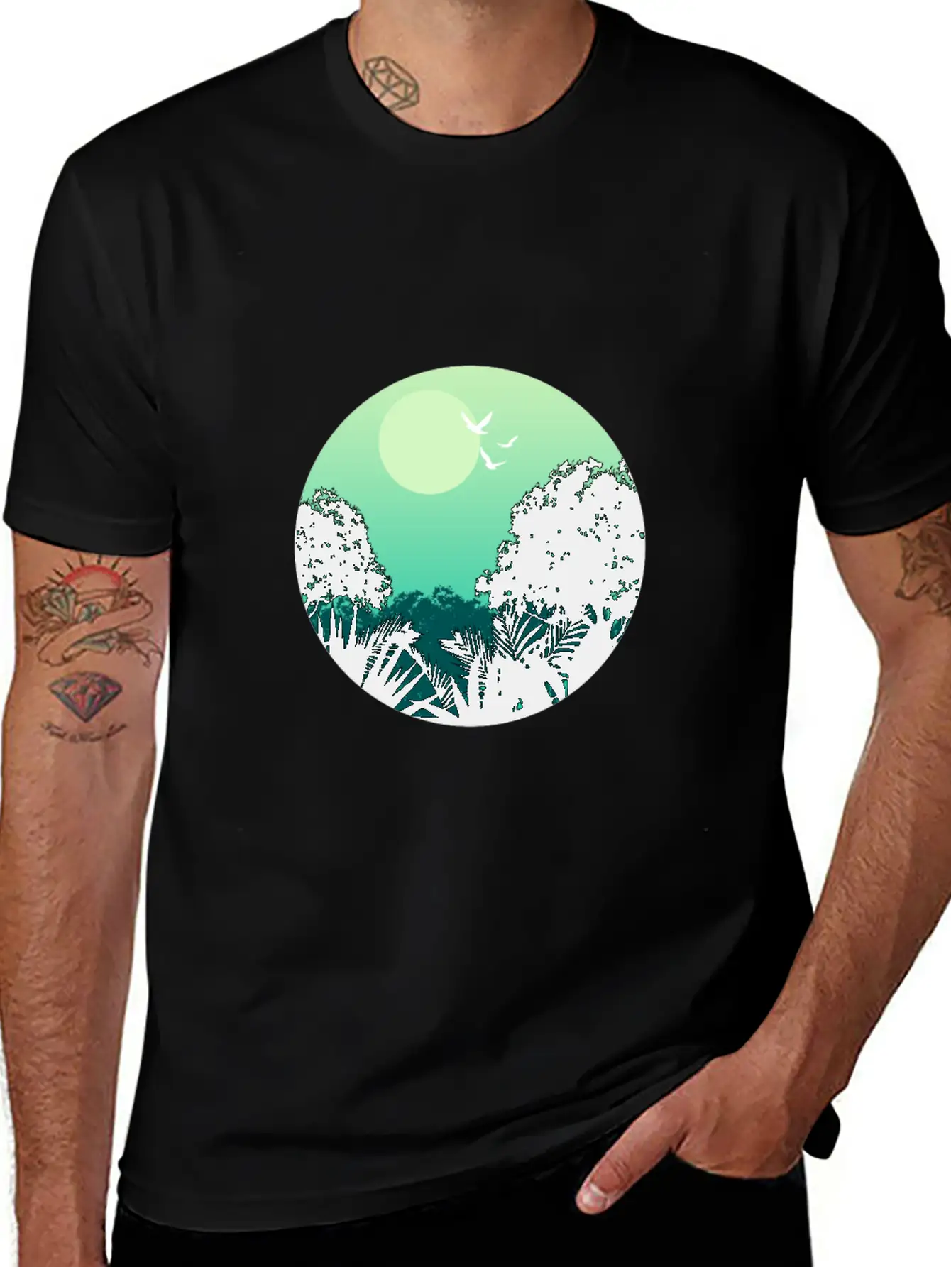 Forest Gift Wilderness Unisex Short Sleeve Soft Cotton T-Shirt – Casual Everyday Wear