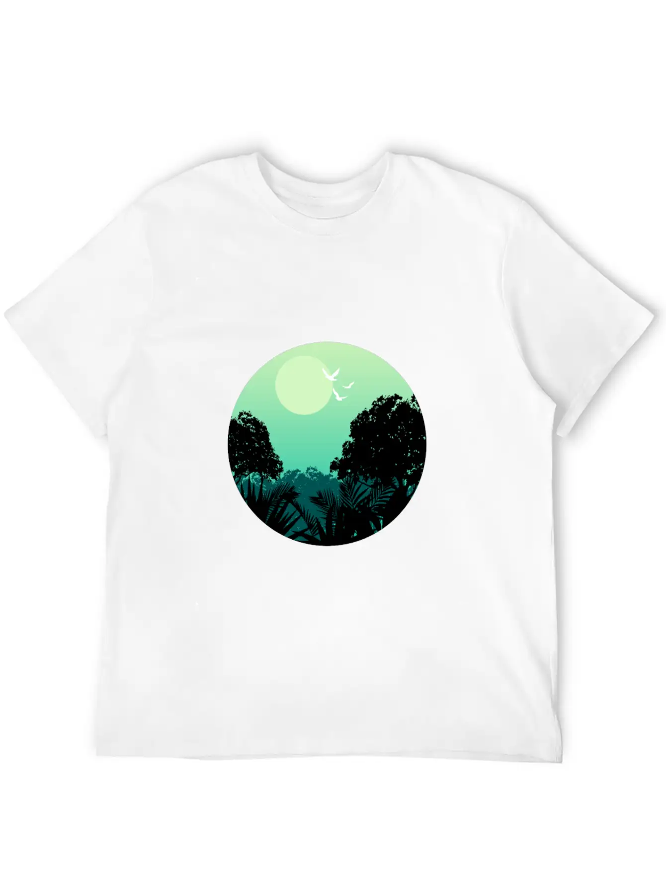 Forest Gift Wilderness Unisex Short Sleeve Soft Cotton T-Shirt – Casual Everyday Wear