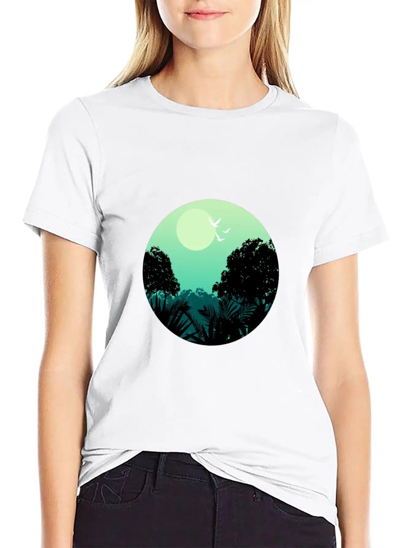 Forest Gift Wilderness Unisex Short Sleeve Soft Cotton T-Shirt – Casual Everyday Wear