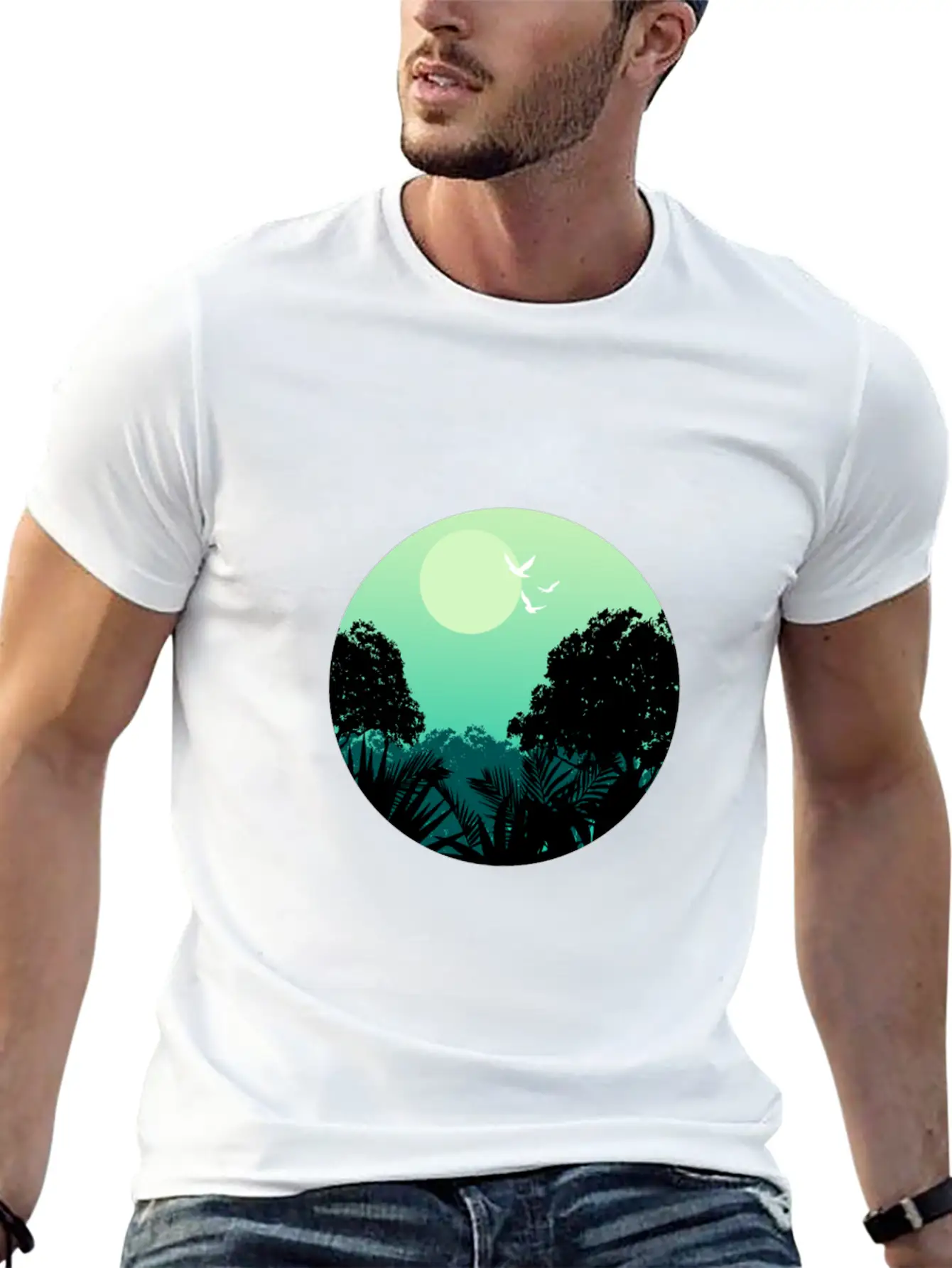 Forest Gift Wilderness Unisex Short Sleeve Soft Cotton T-Shirt – Casual Everyday Wear