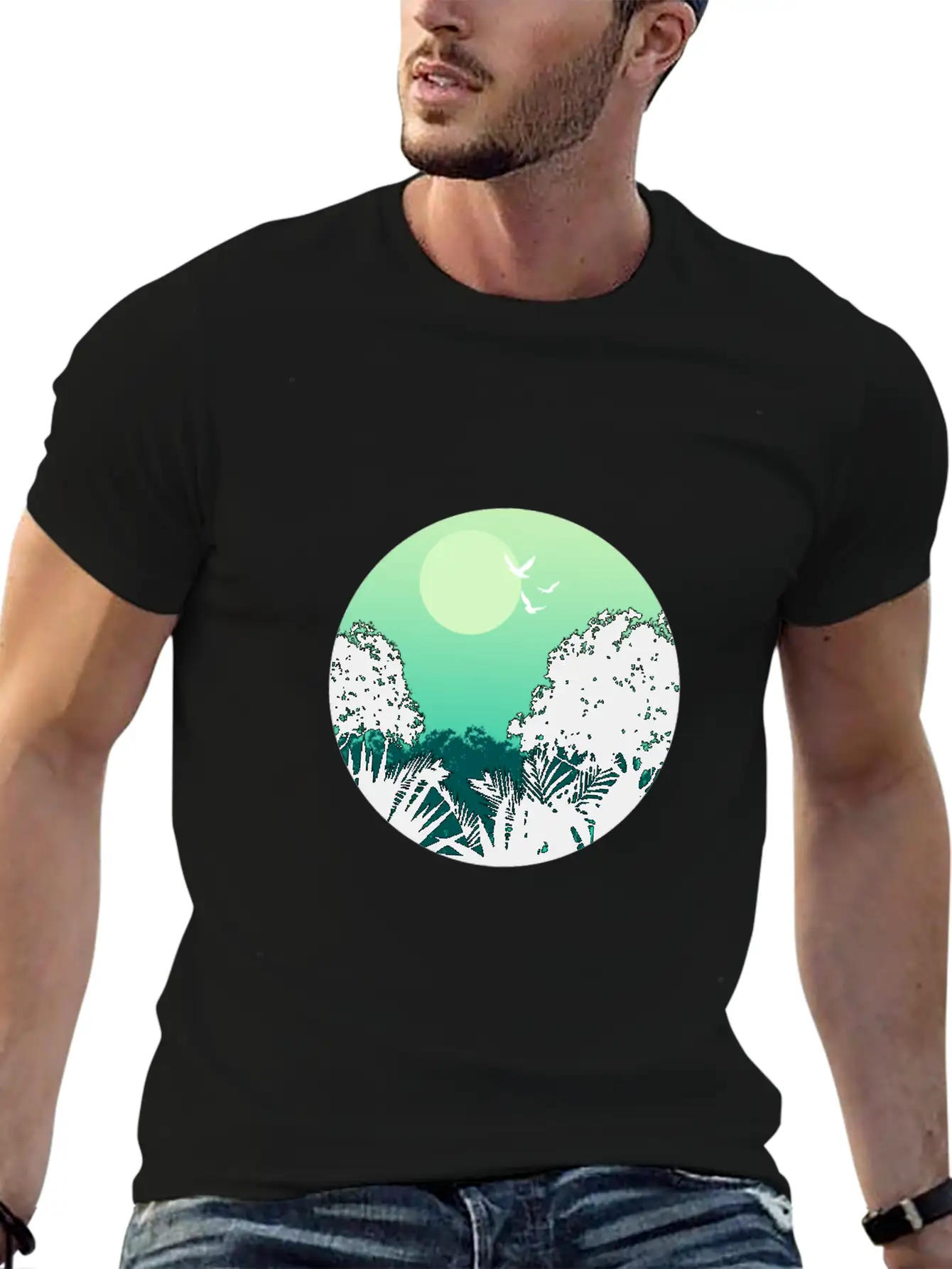 Forest Gift Wilderness Unisex Short Sleeve Soft Cotton T-Shirt – Casual Everyday Wear