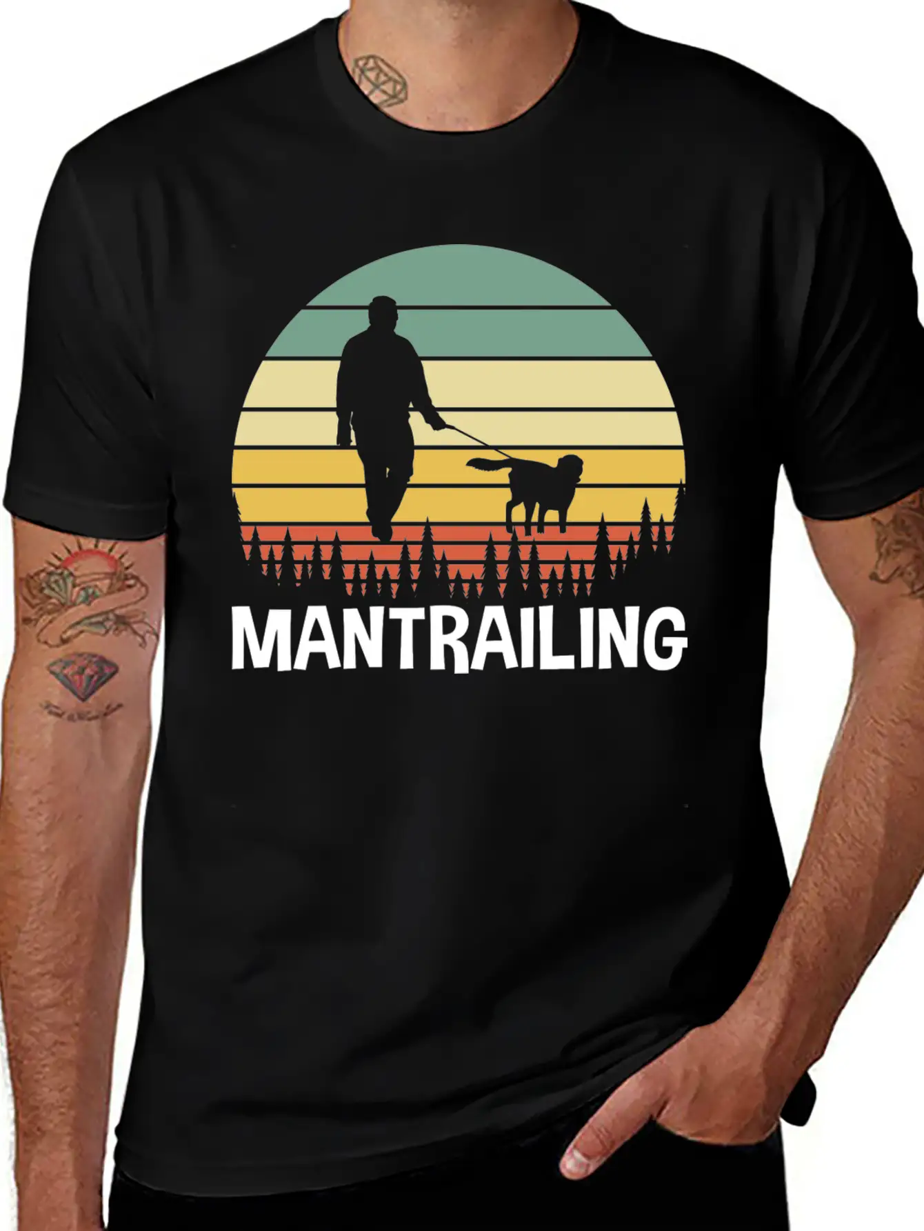 Forest Mantrailer Mantrailing Timeless Short Sleeve Tee – Comfy And Minimalist Design