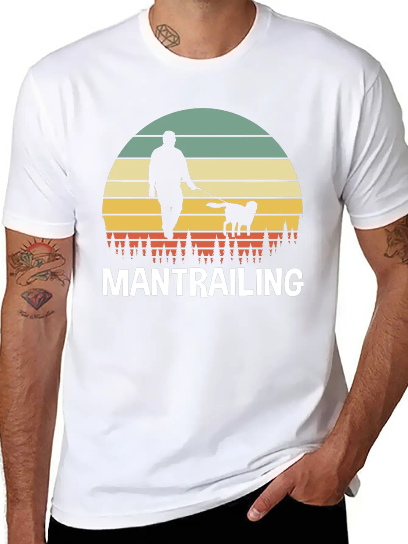 Forest Mantrailer Mantrailing Timeless Short Sleeve Tee – Comfy And Minimalist Design