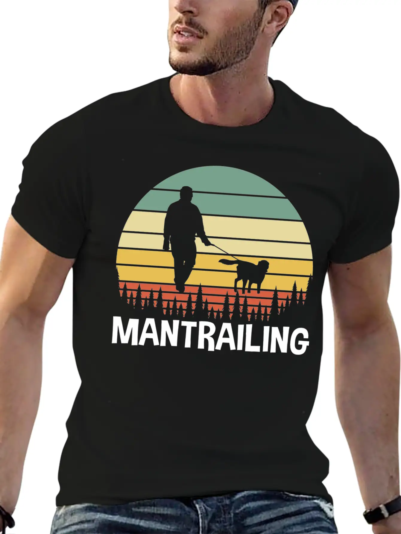 Forest Mantrailer Mantrailing Timeless Short Sleeve Tee – Comfy And Minimalist Design