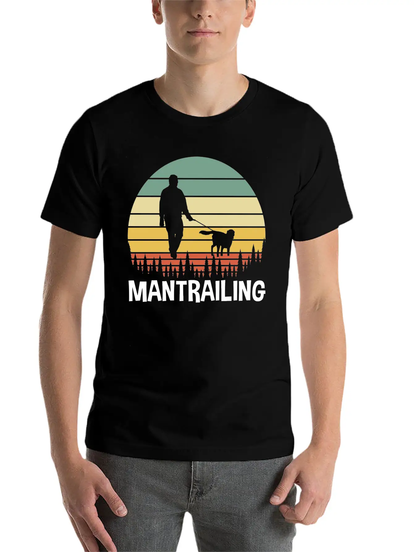 Forest Mantrailer Mantrailing Timeless Short Sleeve Tee – Comfy And Minimalist Design