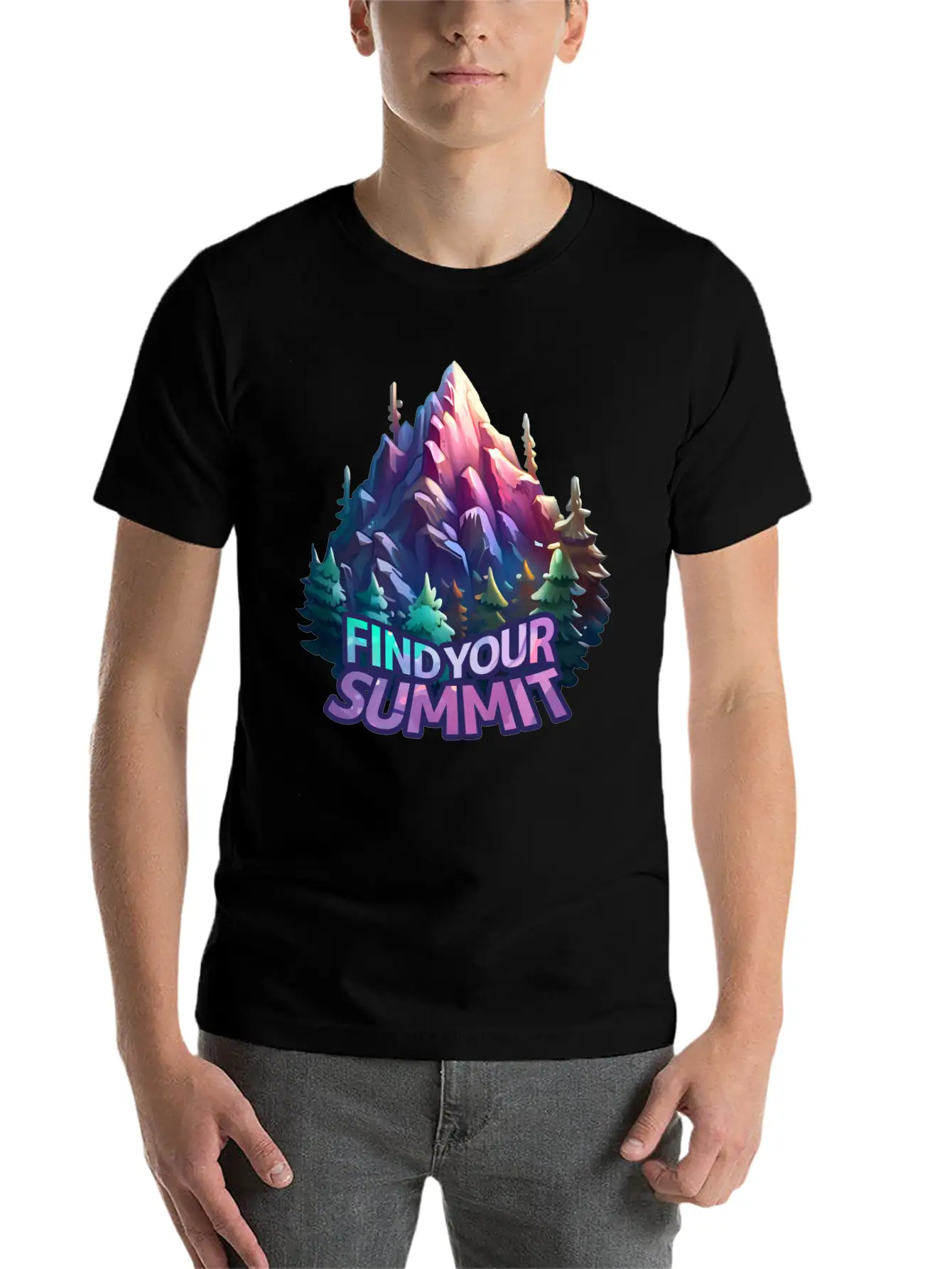 Forest Mountain 03 Stylish Everyday T-Shirt – Unisex Basic Cotton Tee