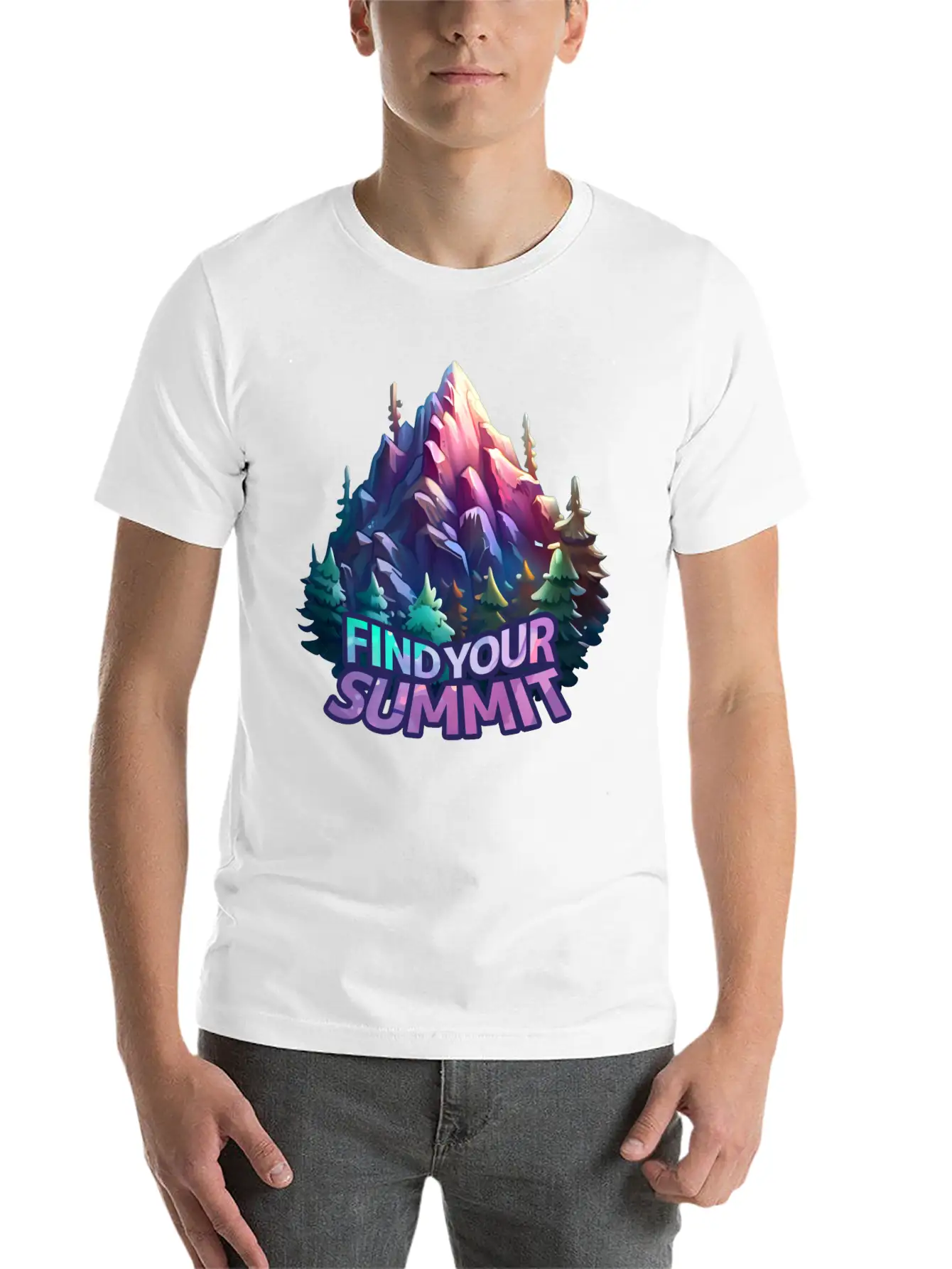 Forest Mountain 03 Stylish Everyday T-Shirt – Unisex Basic Cotton Tee