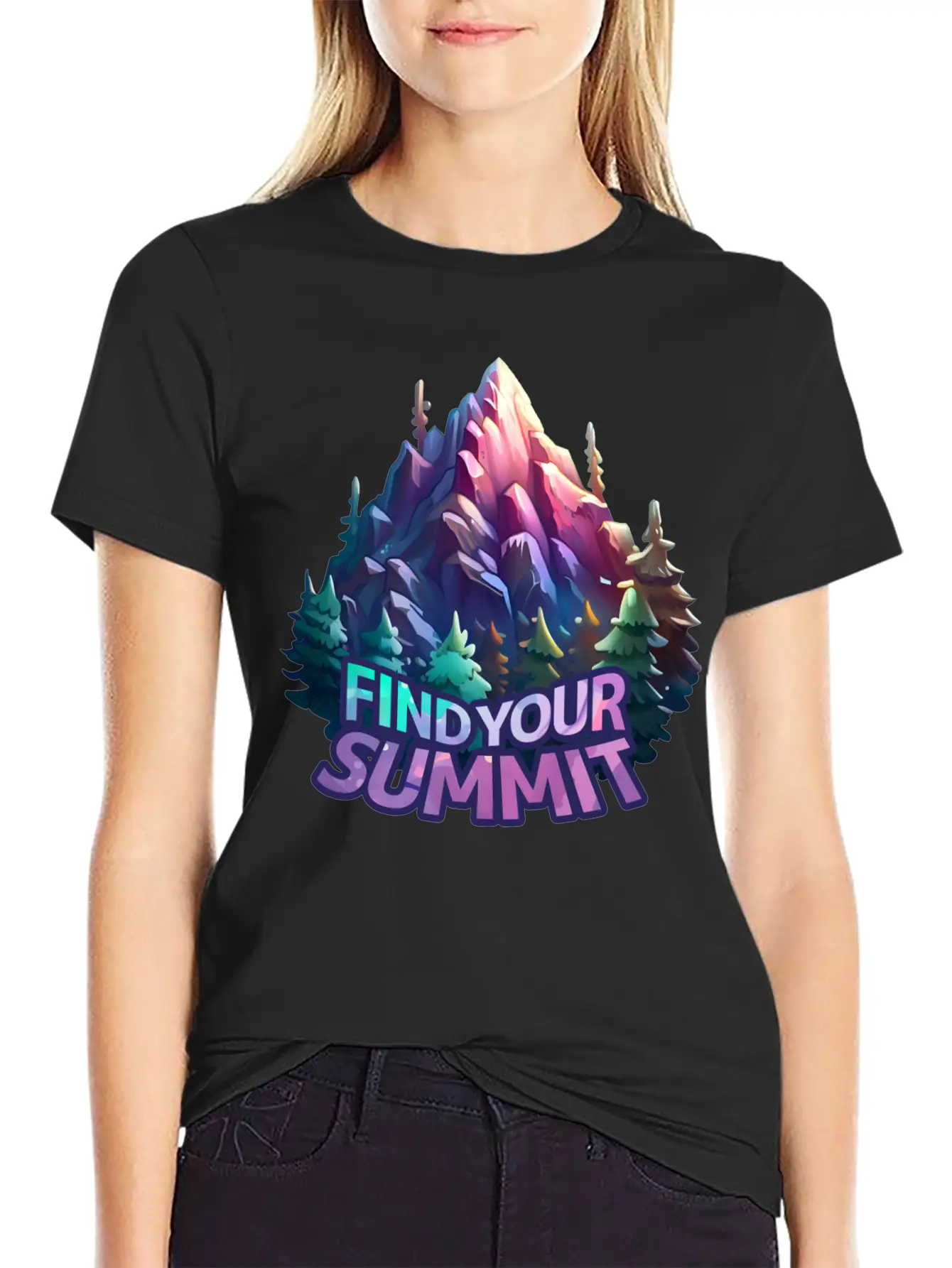 Forest Mountain 03 Stylish Everyday T-Shirt – Unisex Basic Cotton Tee