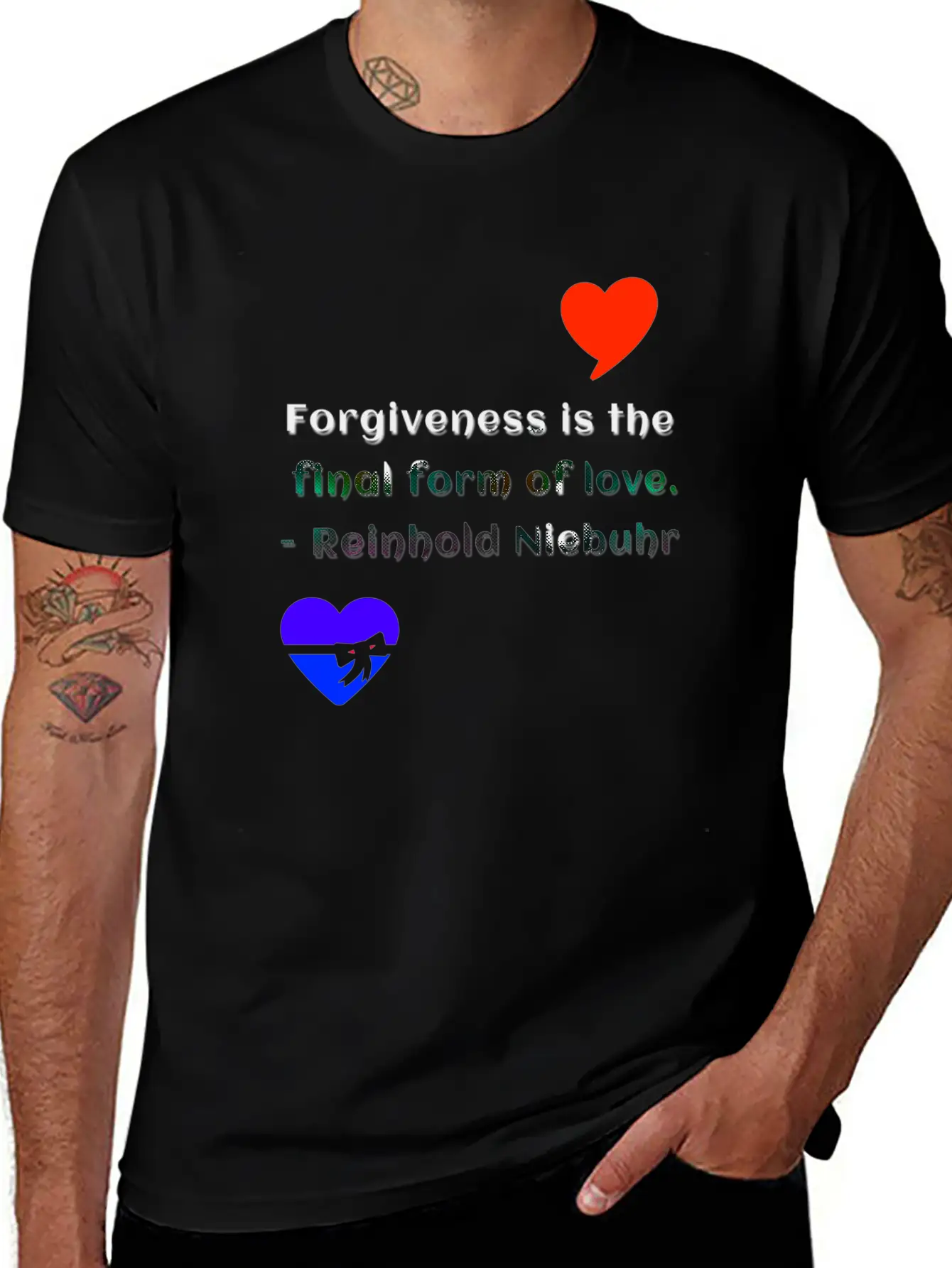Forgiveness Love Unisex Short Sleeve Soft Cotton T-Shirt – Casual Everyday Wear