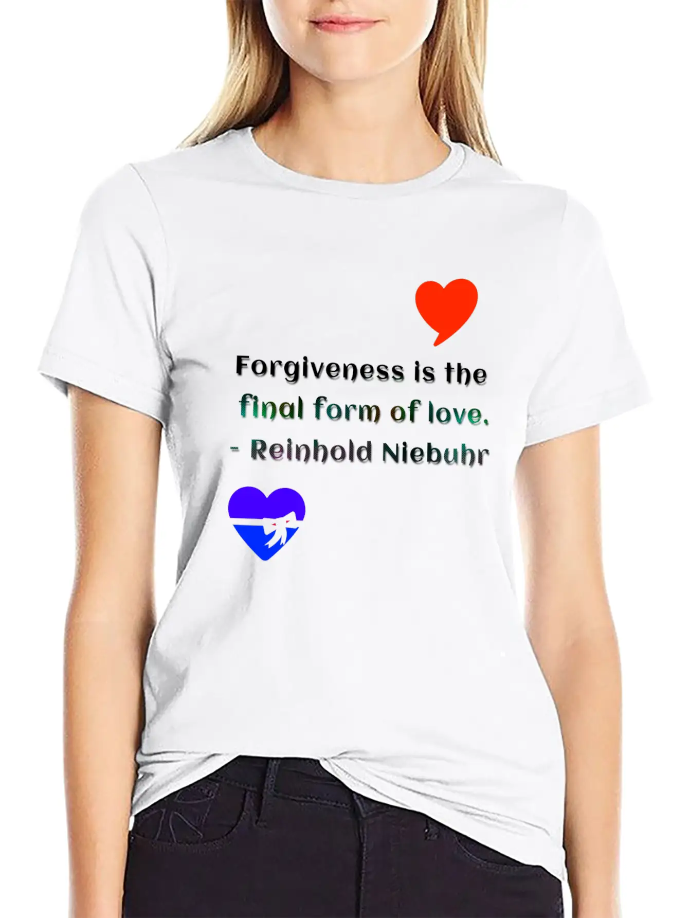 Forgiveness Love Unisex Short Sleeve Soft Cotton T-Shirt – Casual Everyday Wear