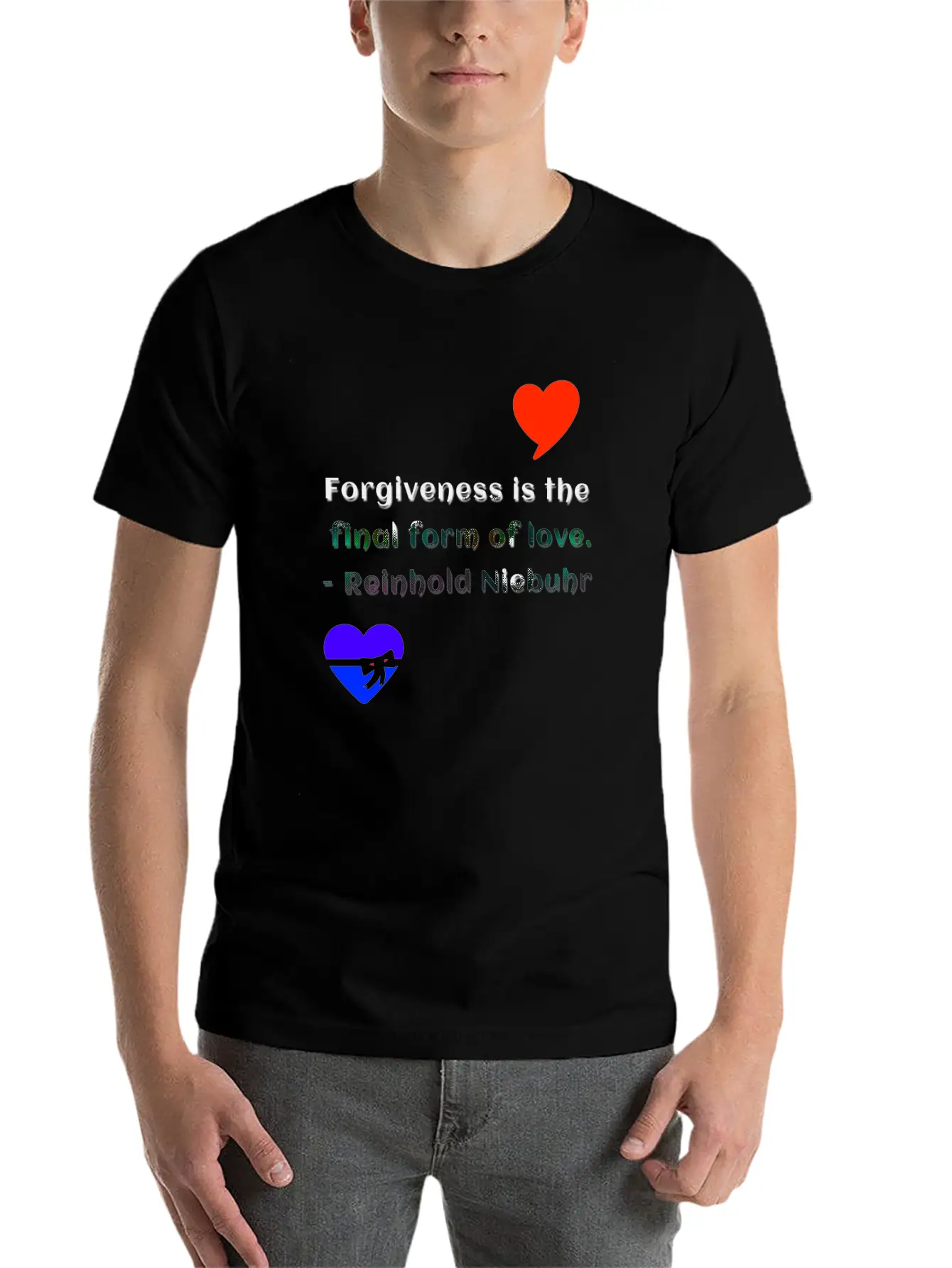 Forgiveness Love Unisex Short Sleeve Soft Cotton T-Shirt – Casual Everyday Wear
