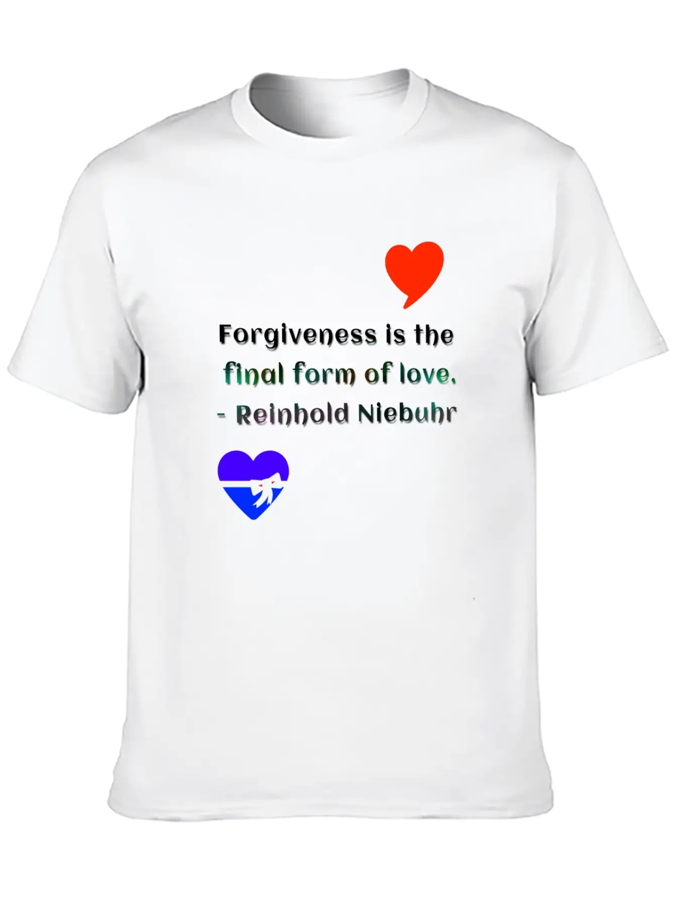 Forgiveness Love Unisex Short Sleeve Soft Cotton T-Shirt – Casual Everyday Wear