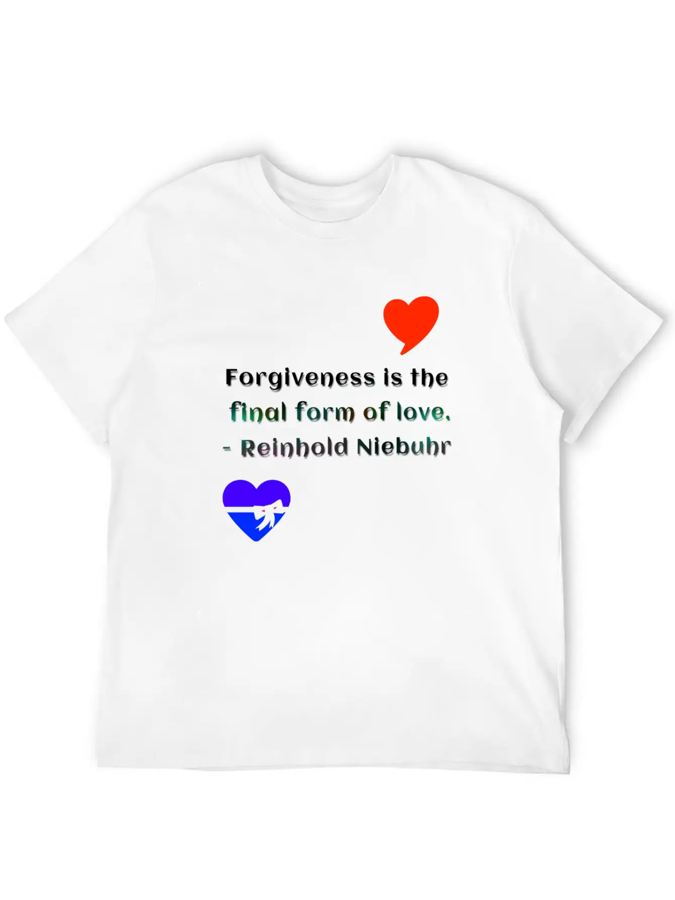 Forgiveness Love Unisex Short Sleeve Soft Cotton T-Shirt – Casual Everyday Wear