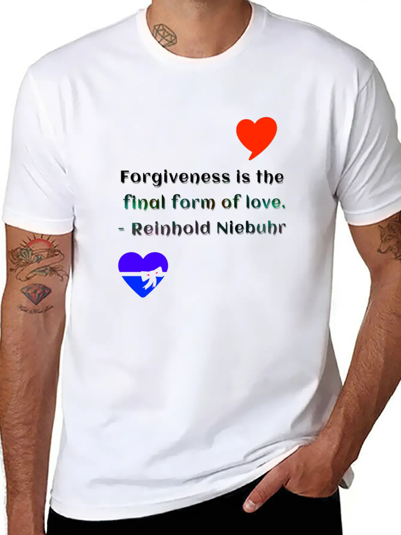 Forgiveness Love Unisex Short Sleeve Soft Cotton T-Shirt – Casual Everyday Wear