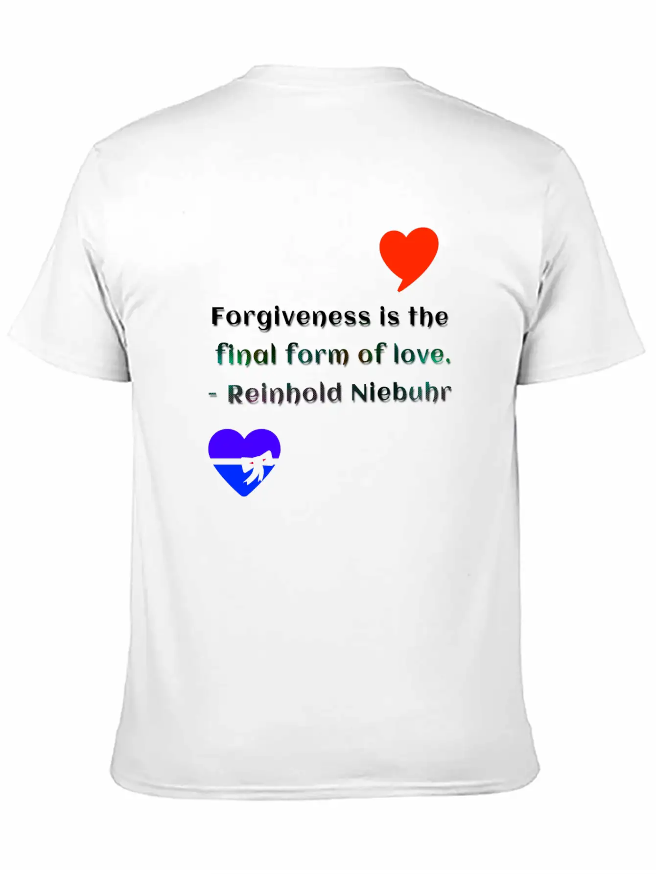 Forgiveness Love Unisex Short Sleeve Soft Cotton T-Shirt – Casual Everyday Wear