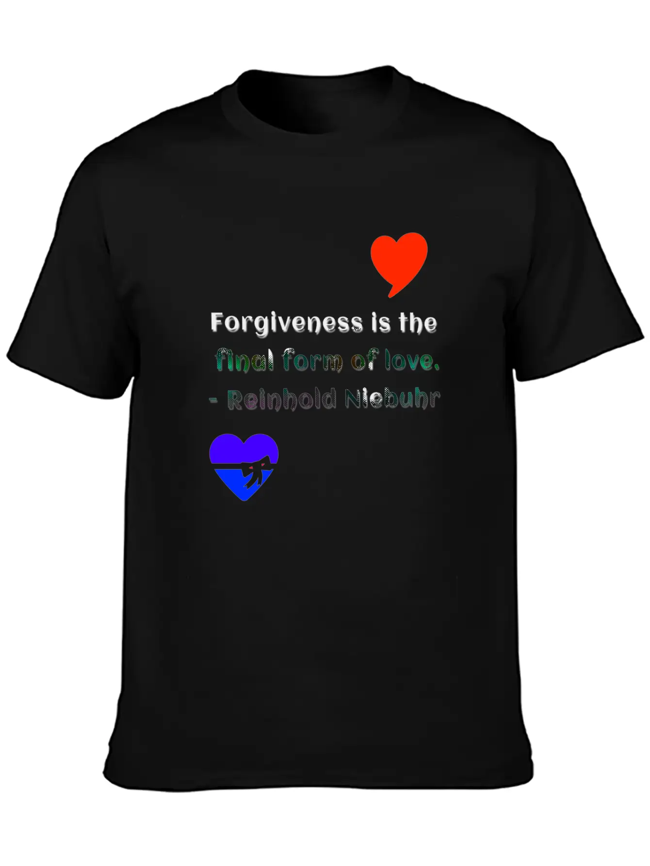 Forgiveness Love Unisex Short Sleeve Soft Cotton T-Shirt – Casual Everyday Wear
