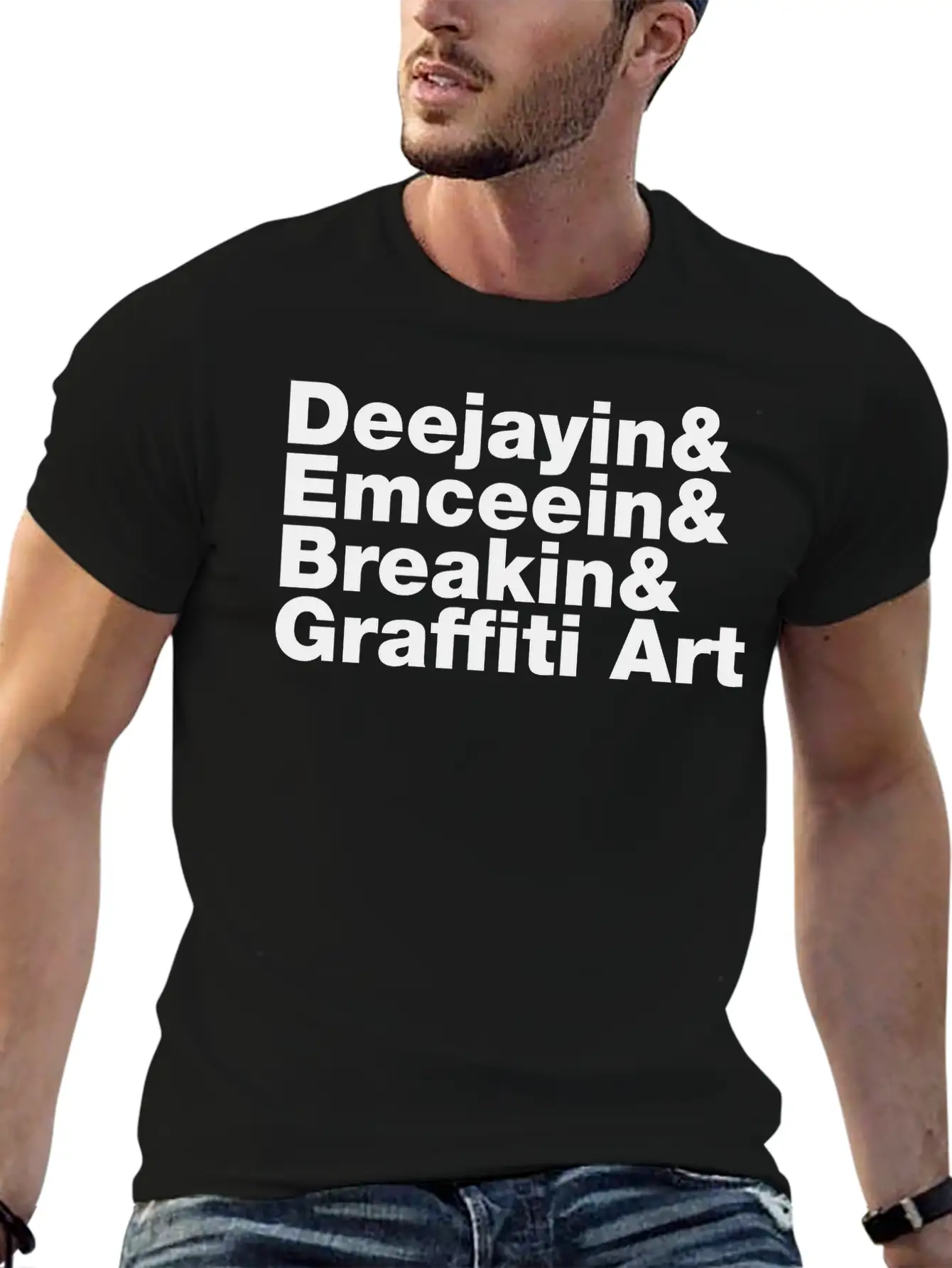 Four Elements Of Hip Hop Unisex Short Sleeve Soft Cotton T-Shirt – Casual Everyday Wear