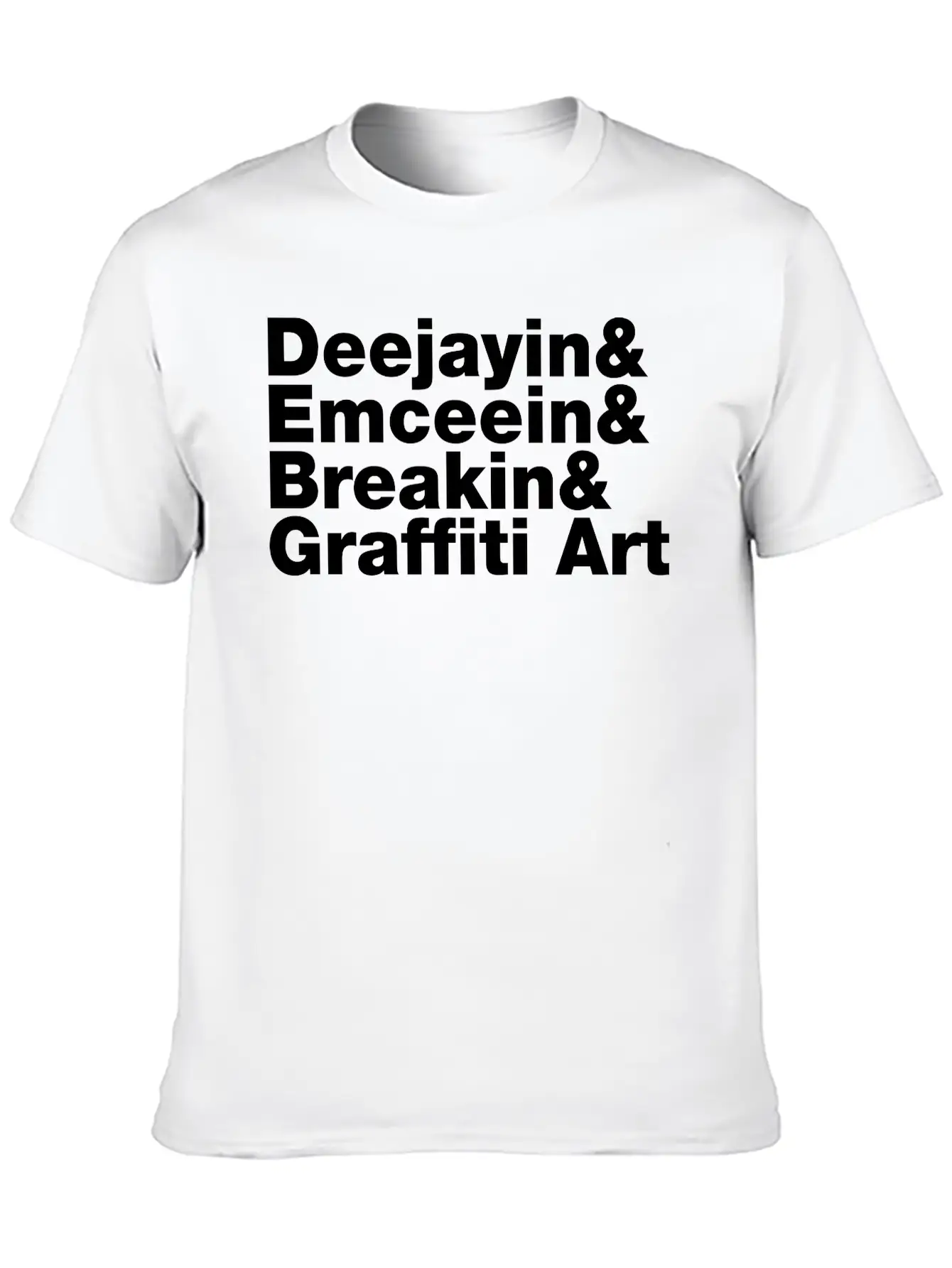 Four Elements Of Hip Hop Unisex Short Sleeve Soft Cotton T-Shirt – Casual Everyday Wear