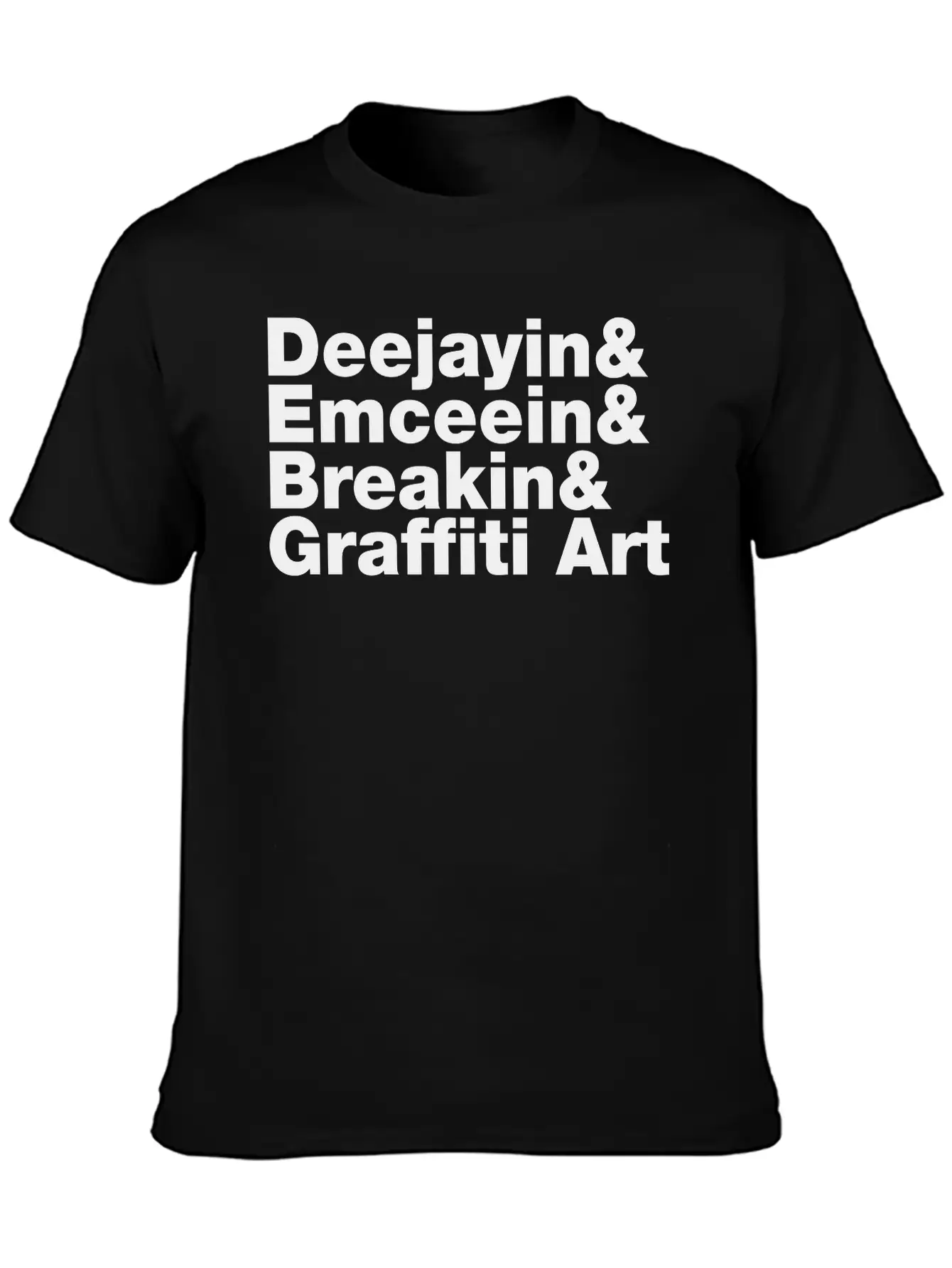 Four Elements Of Hip Hop Unisex Short Sleeve Soft Cotton T-Shirt – Casual Everyday Wear