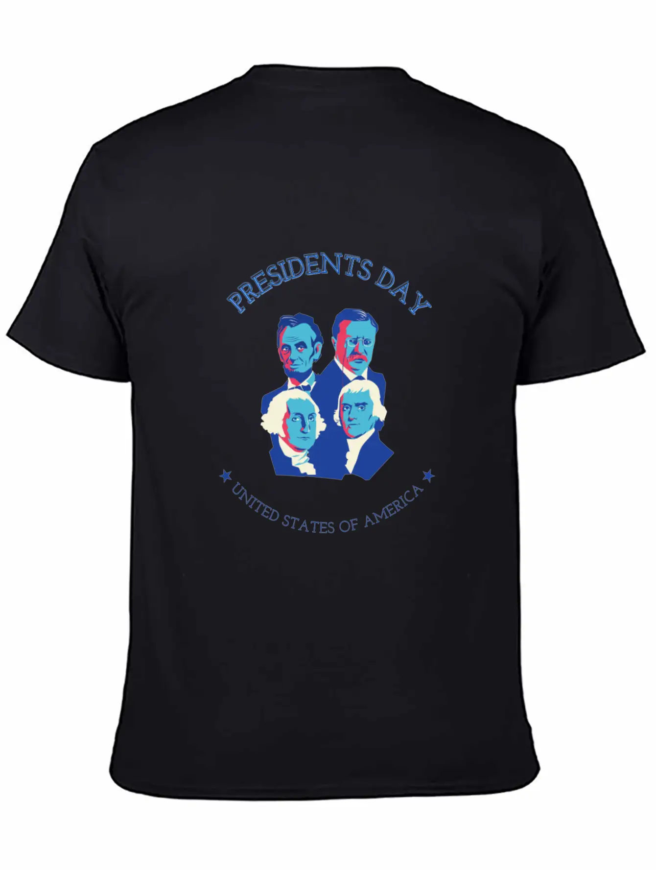 FOUR PRESIDENTS. PRESIDENTS DAY Unisex Short Sleeve Soft Cotton T-Shirt – Casual Everyday Wear