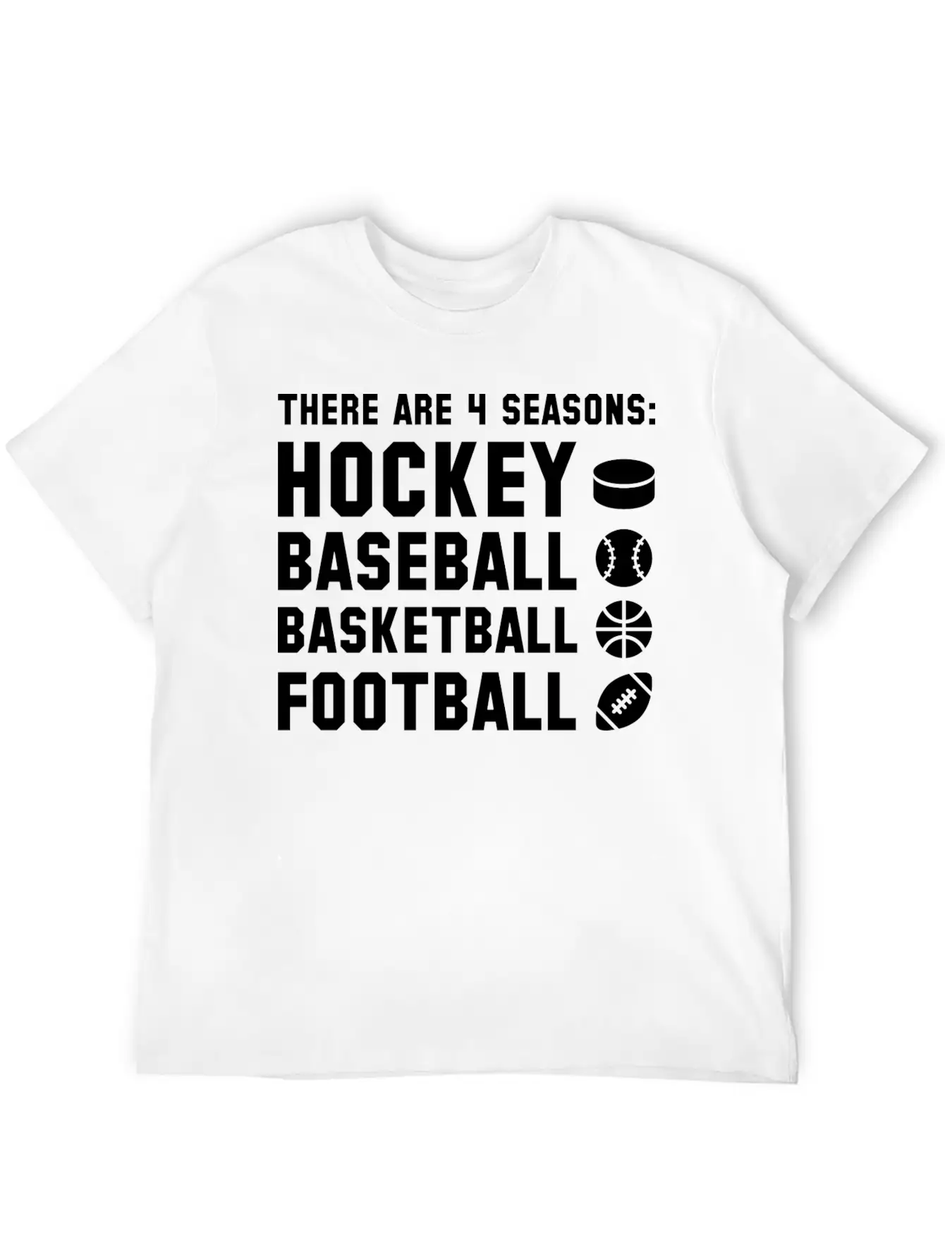 Four Seasons Sports Unisex Short Sleeve Soft Cotton T-Shirt – Casual Everyday Wear