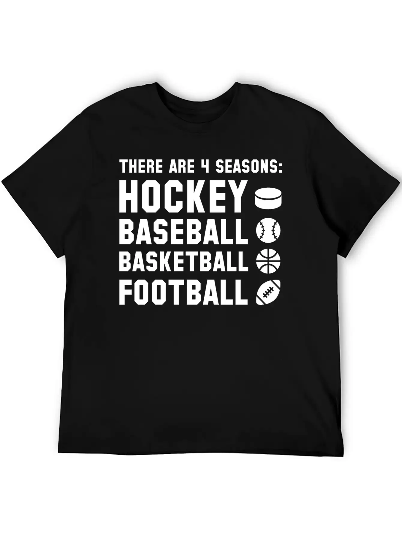 Four Seasons Sports Unisex Short Sleeve Soft Cotton T-Shirt – Casual Everyday Wear