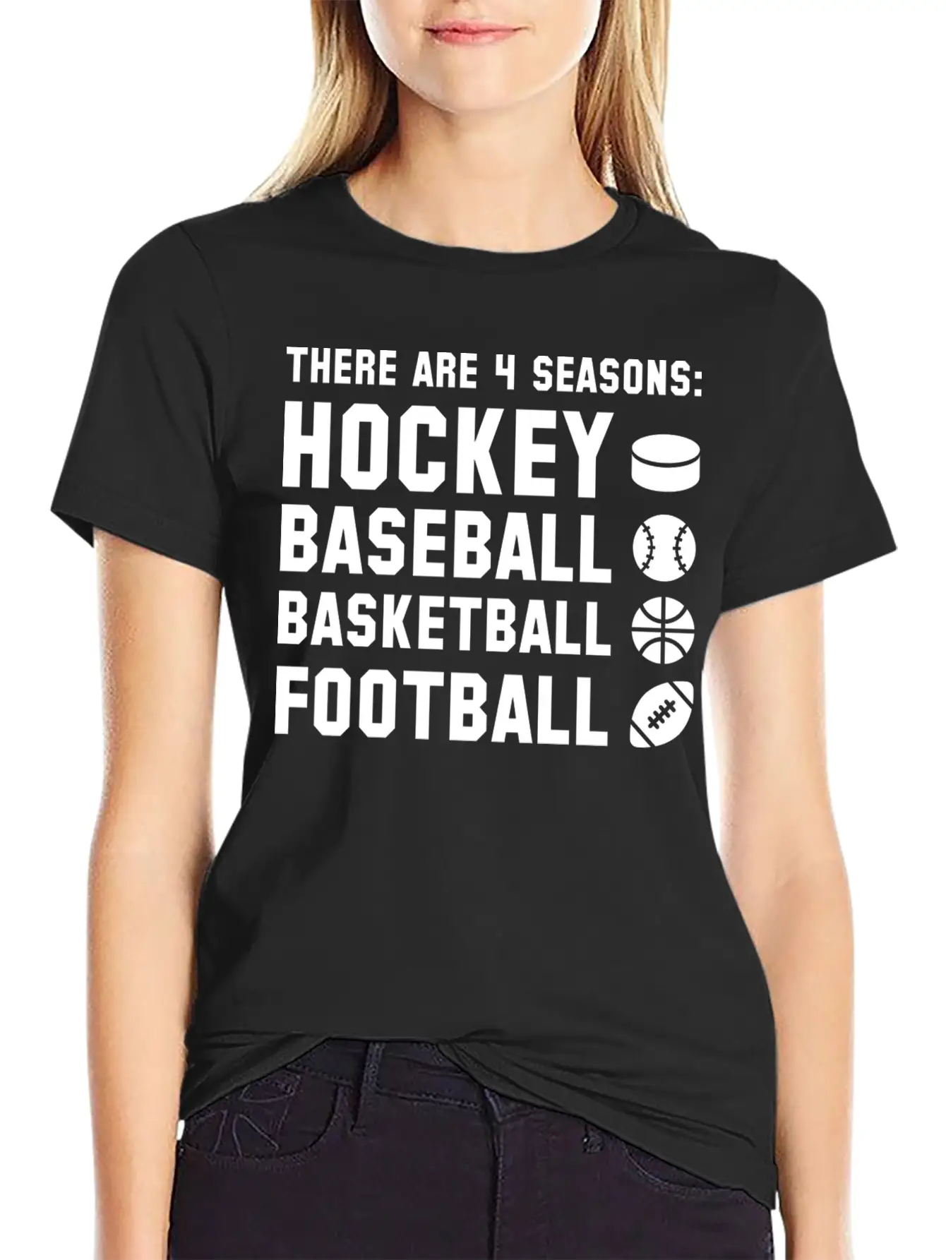 Four Seasons Sports Unisex Short Sleeve Soft Cotton T-Shirt – Casual Everyday Wear