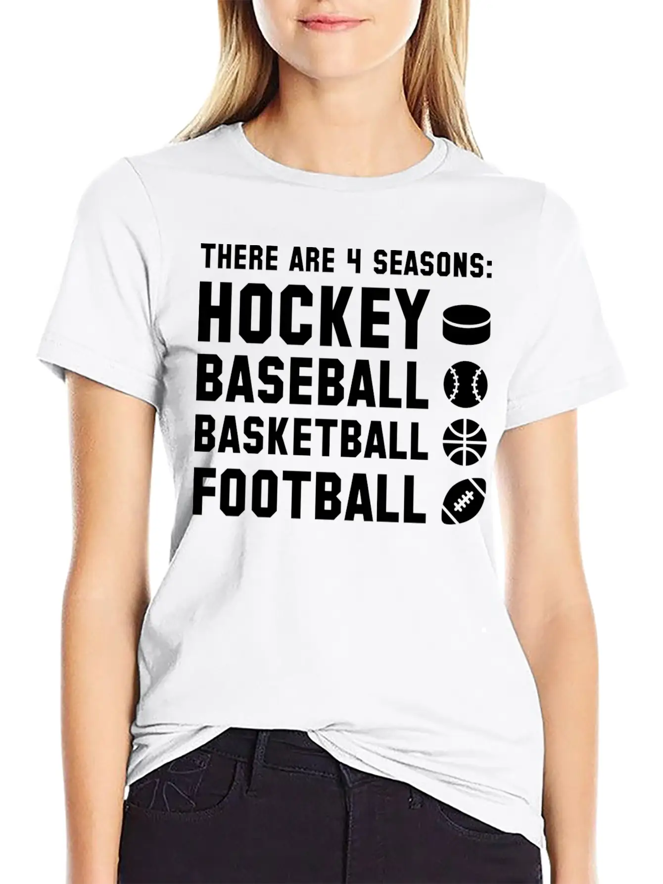 Four Seasons Sports Unisex Short Sleeve Soft Cotton T-Shirt – Casual Everyday Wear