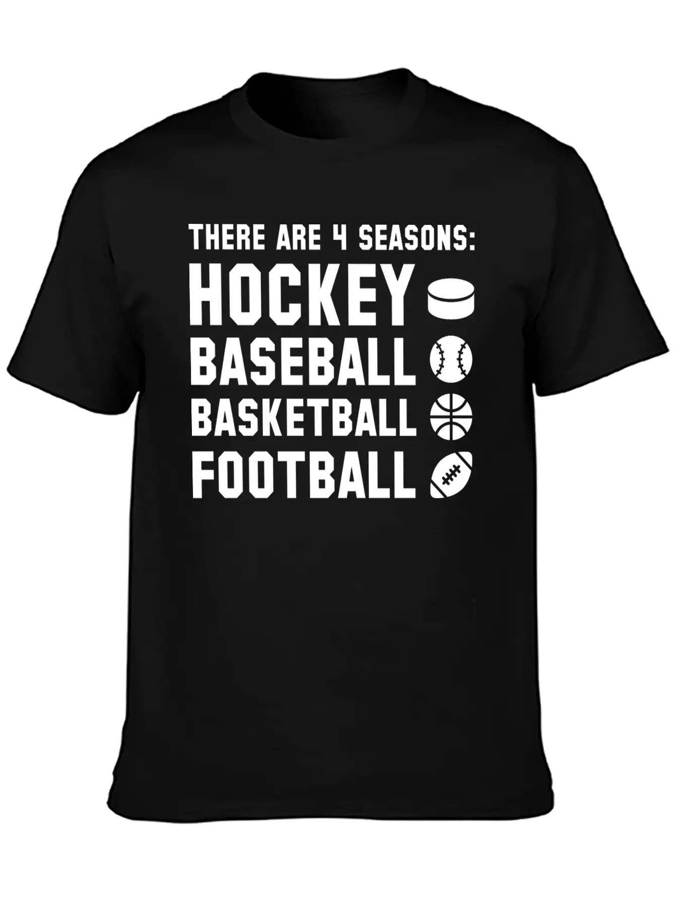 Four Seasons Sports Unisex Short Sleeve Soft Cotton T-Shirt – Casual Everyday Wear