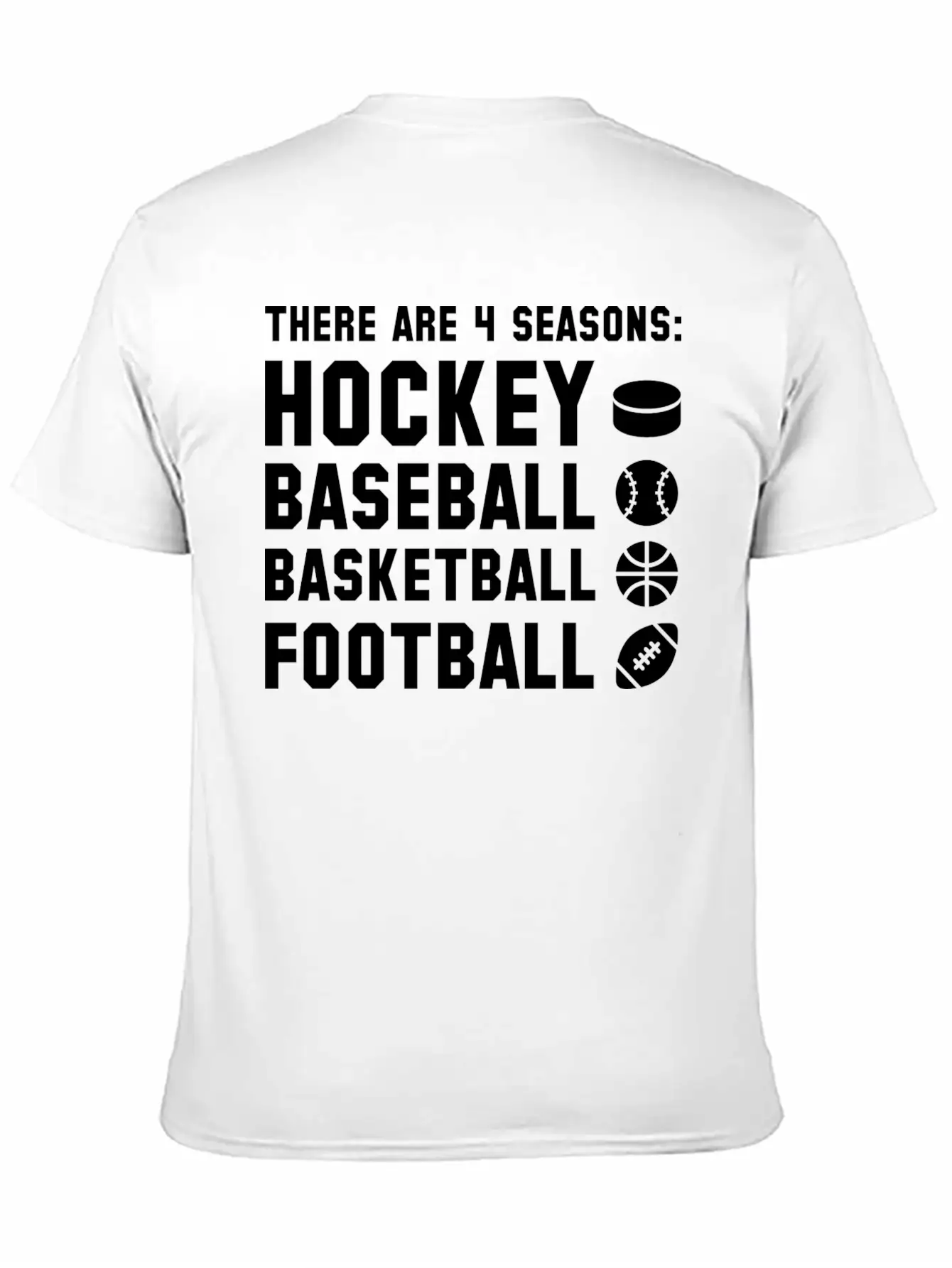 Four Seasons Sports Unisex Short Sleeve Soft Cotton T-Shirt – Casual Everyday Wear
