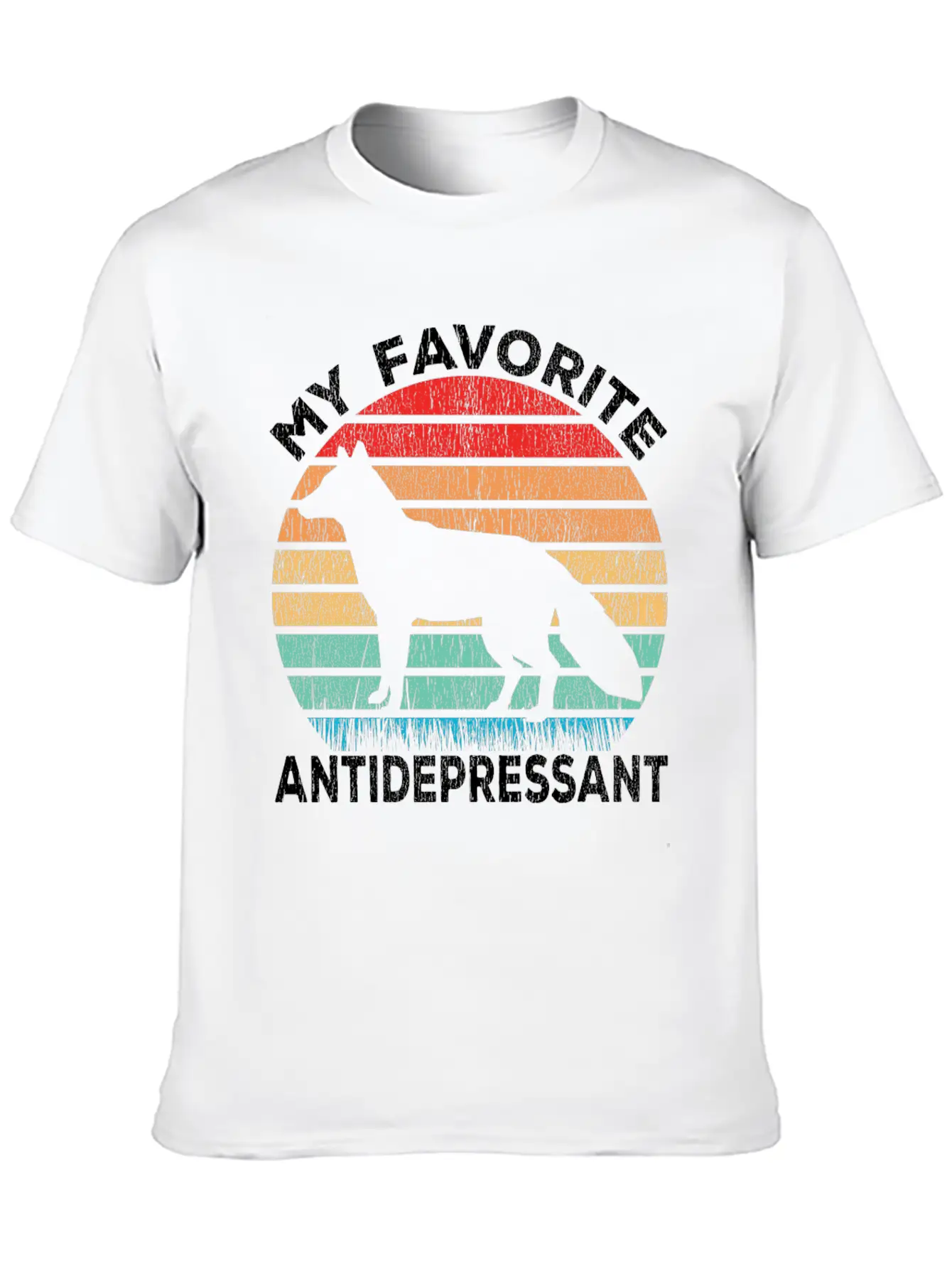 Fox Antidepressant - Fox Lover Funny Comfortable Minimalist Graphic Tee – Summer Style Essential