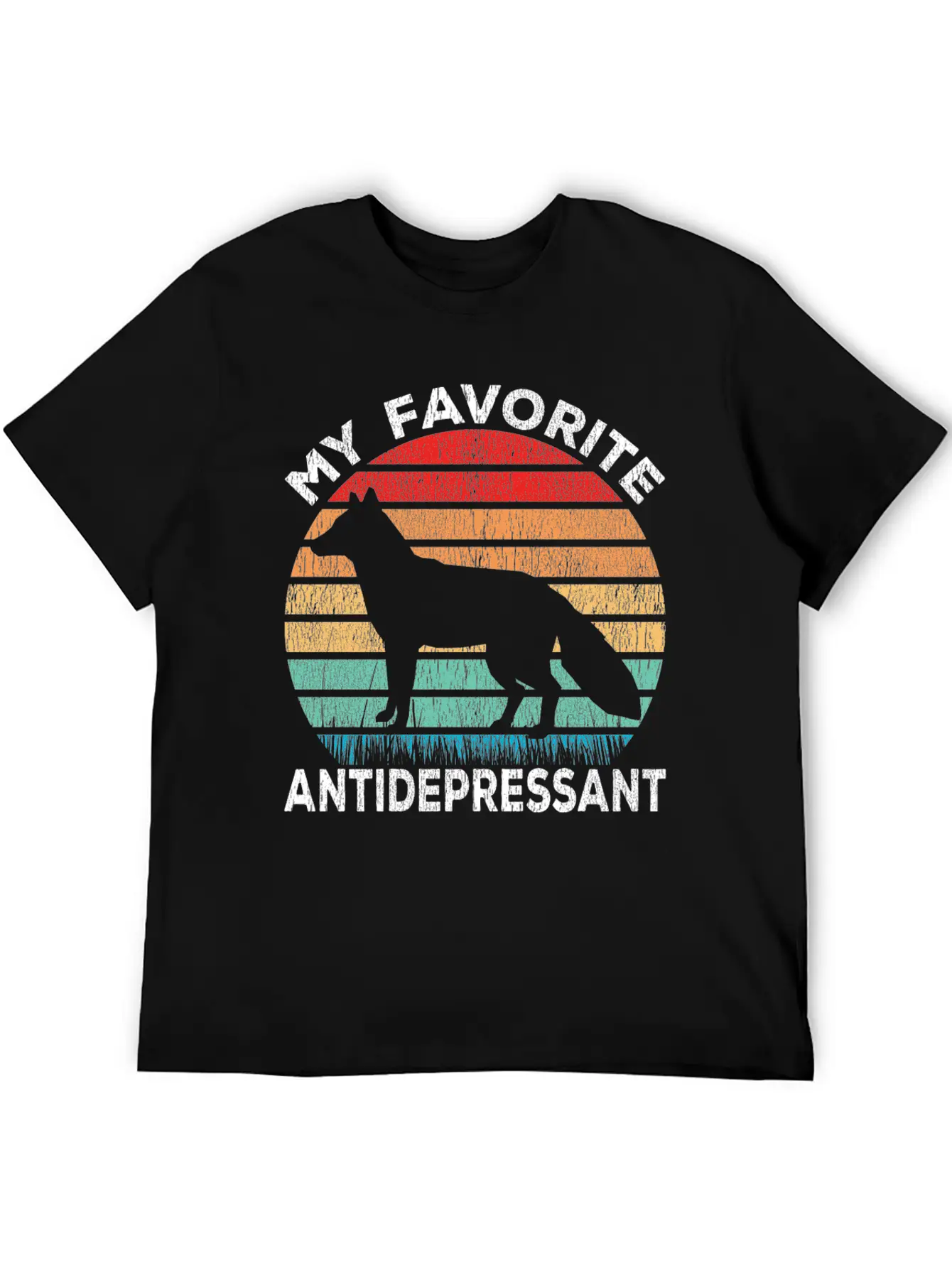Fox Antidepressant - Fox Lover Funny Comfortable Minimalist Graphic Tee – Summer Style Essential