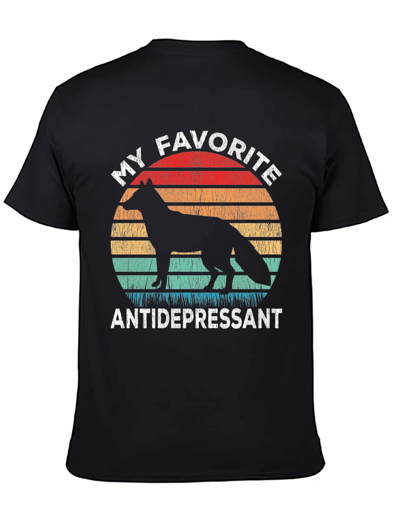 Fox Antidepressant - Fox Lover Funny Comfortable Minimalist Graphic Tee – Summer Style Essential