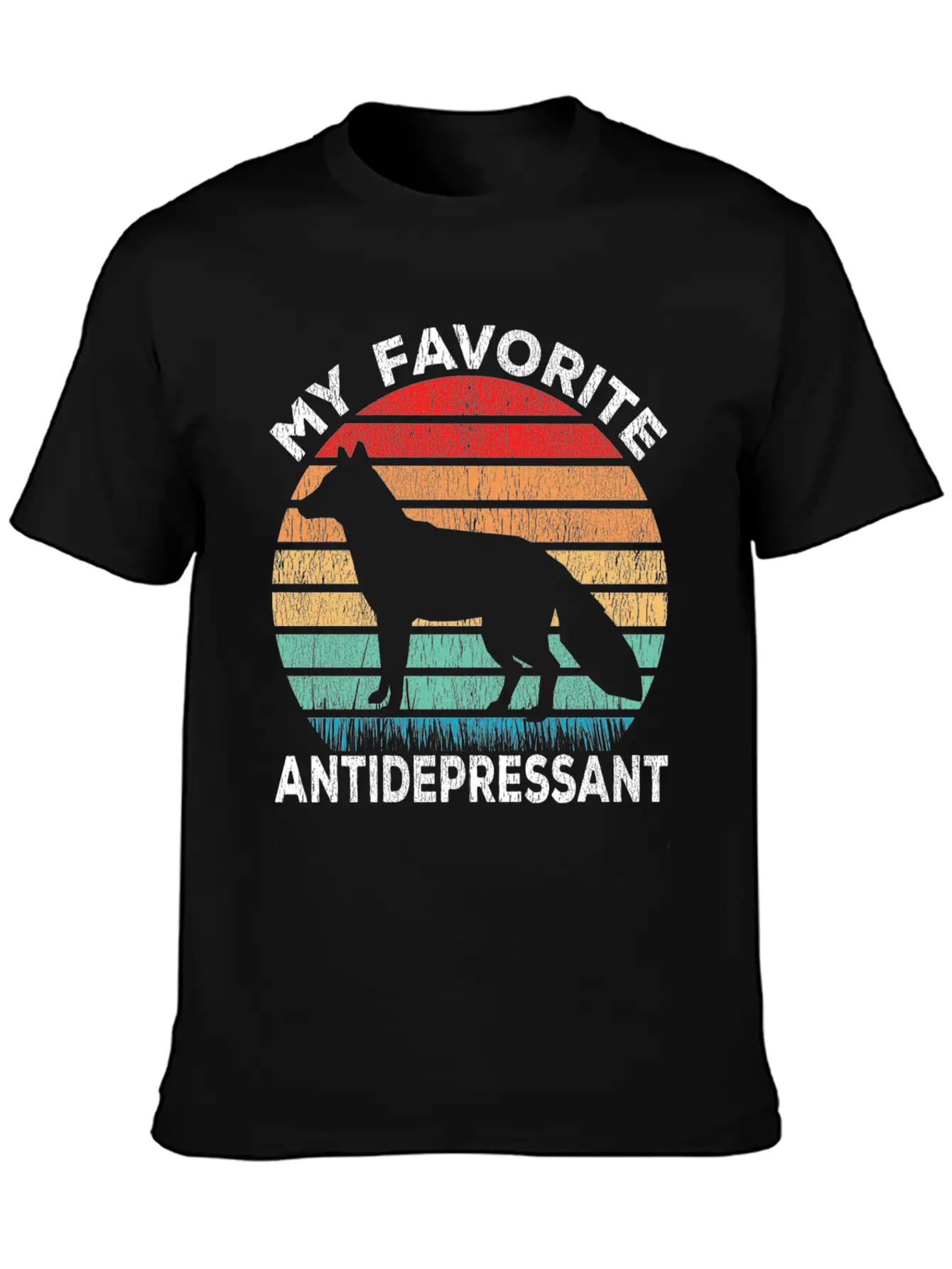 Fox Antidepressant - Fox Lover Funny Comfortable Minimalist Graphic Tee – Summer Style Essential
