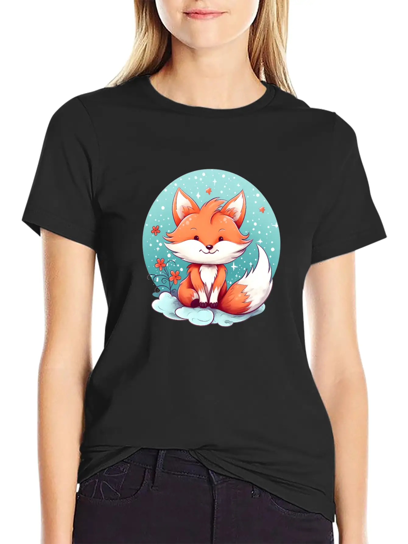 Fox In The Forest Stylish Everyday T-Shirt – Unisex Basic Cotton Tee