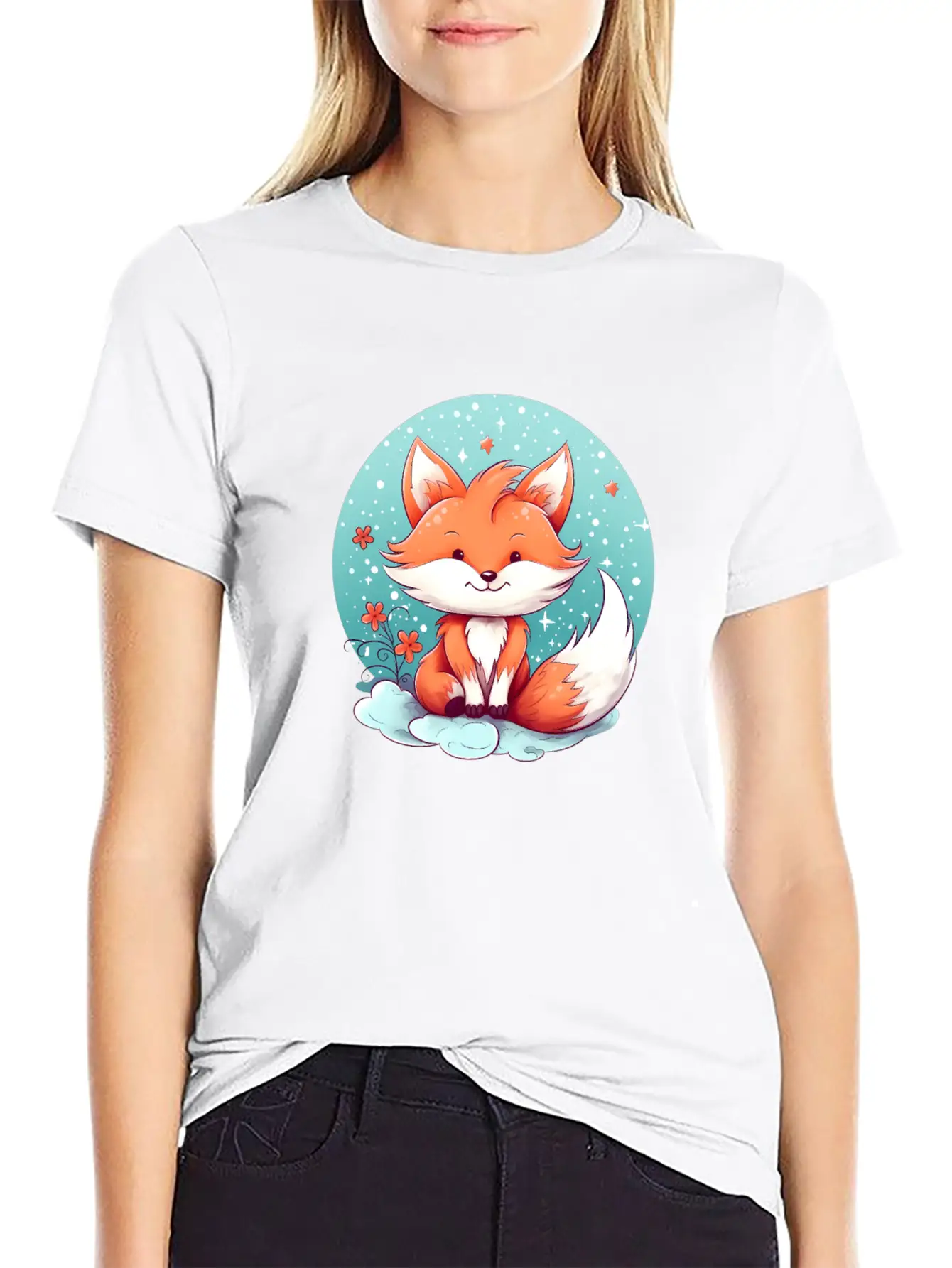 Fox In The Forest Stylish Everyday T-Shirt – Unisex Basic Cotton Tee