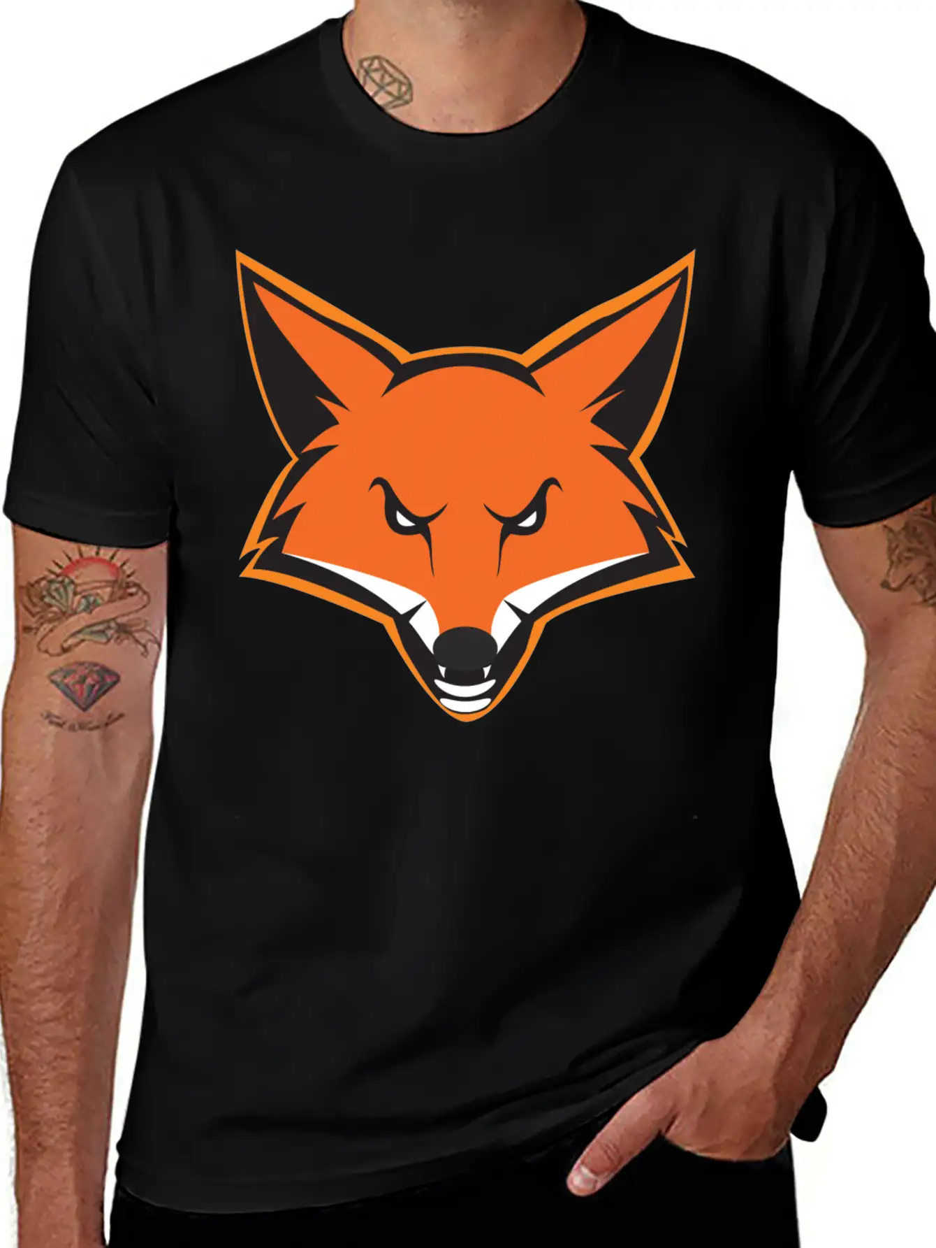 Fox Mascot Essential Unisex Summer Tee – Soft Cotton Casual Fit