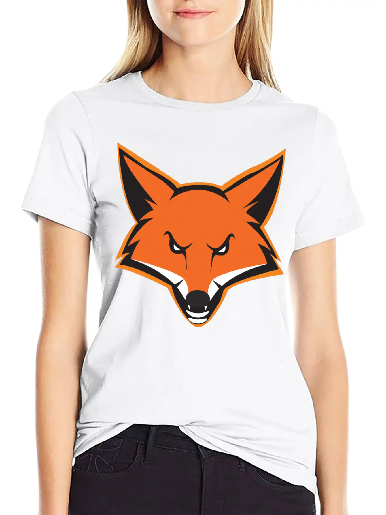 Fox Mascot Essential Unisex Summer Tee – Soft Cotton Casual Fit