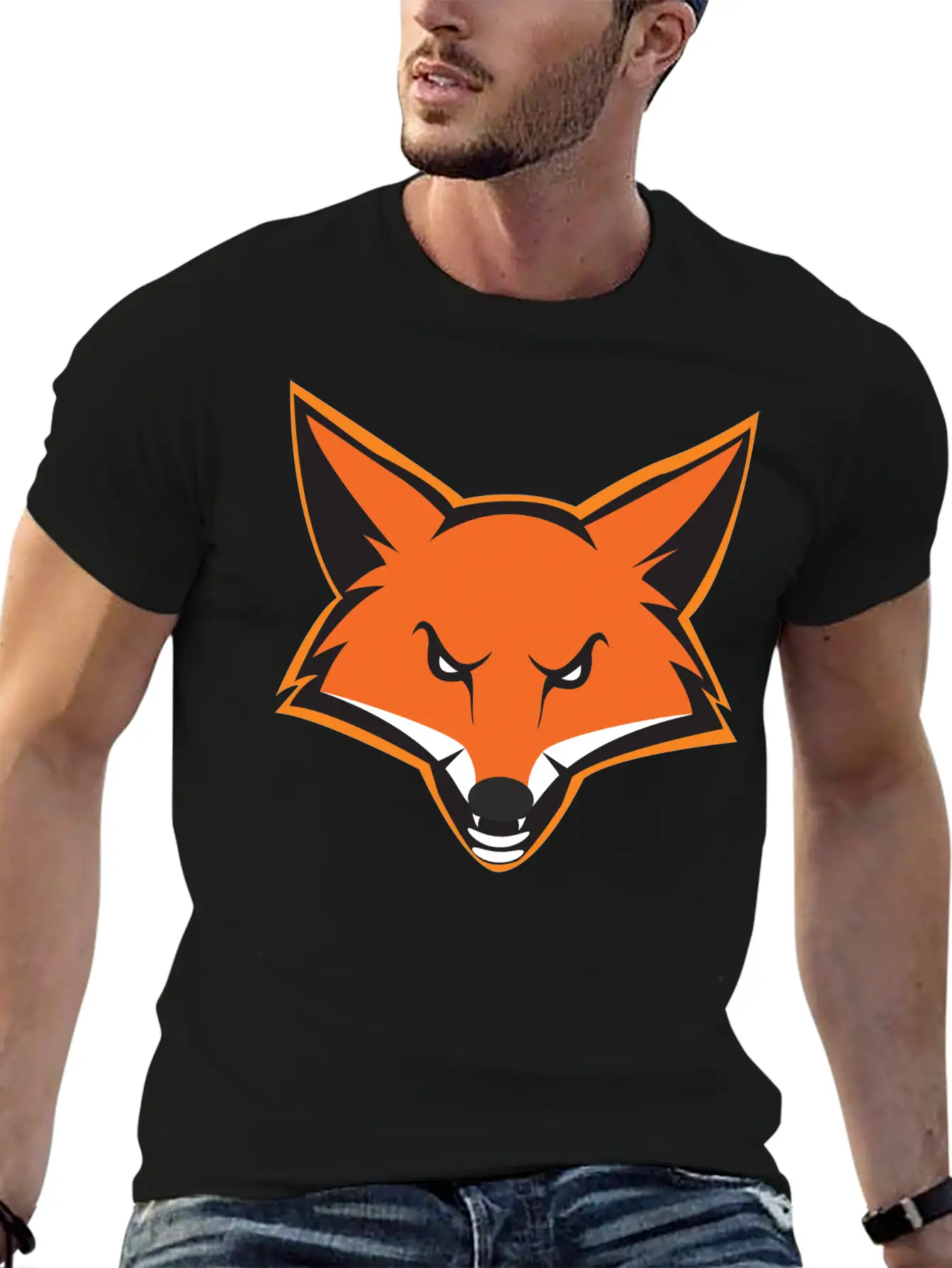 Fox Mascot Essential Unisex Summer Tee – Soft Cotton Casual Fit