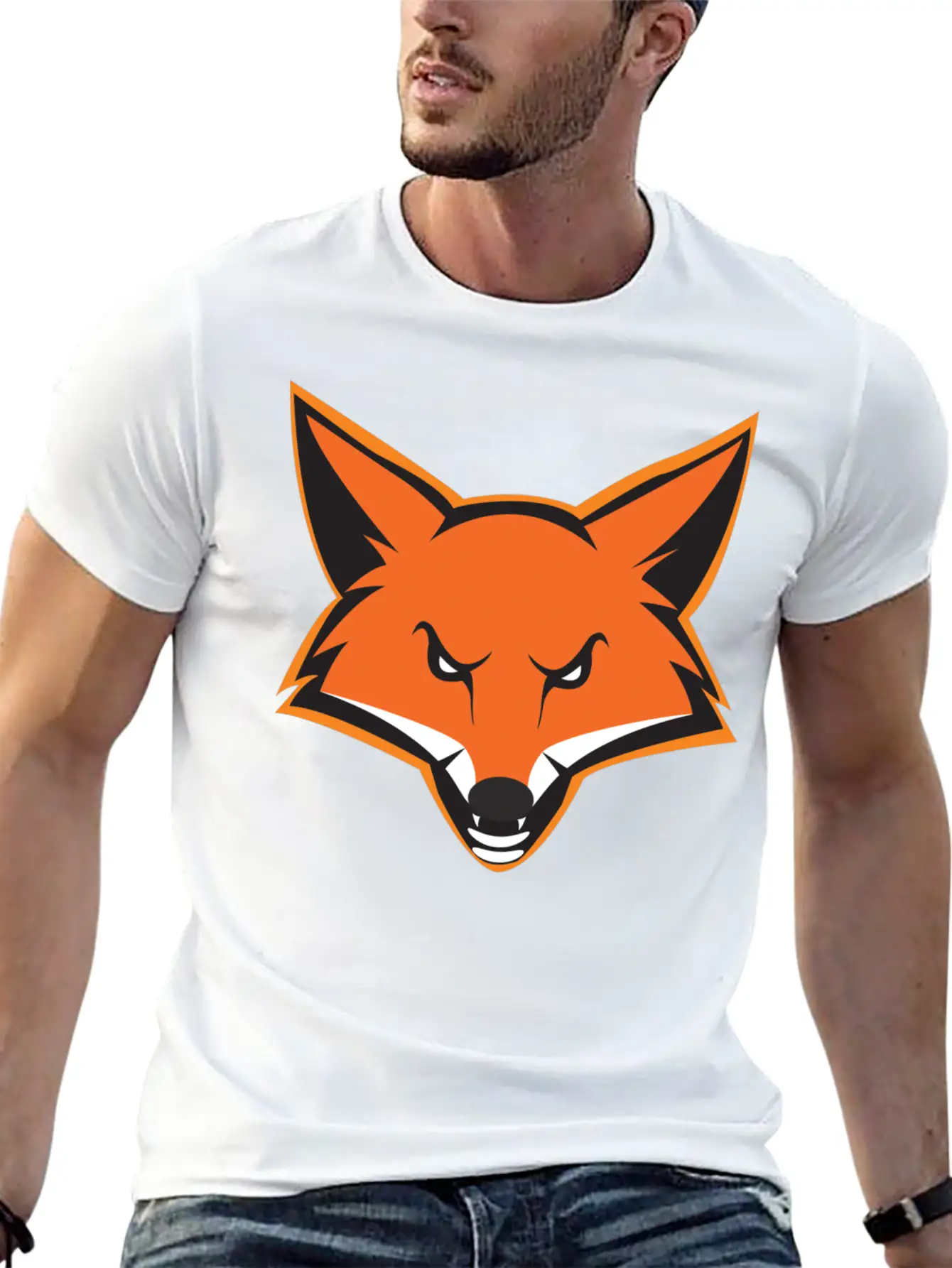 Fox Mascot Essential Unisex Summer Tee – Soft Cotton Casual Fit