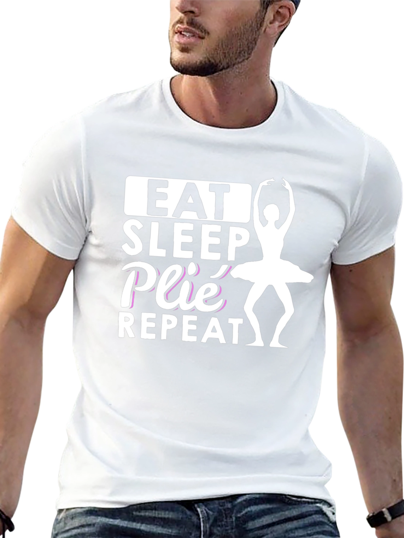 Eat Sleep Plie Repeat Black T-Shirt